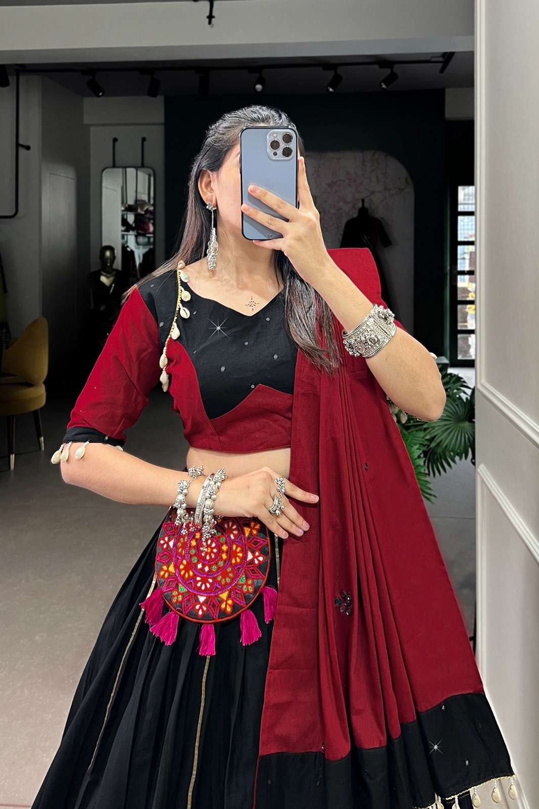 SHRI BALAJI PURE COTTON GOTA PATTI READY TO WEAR LEHENGAS