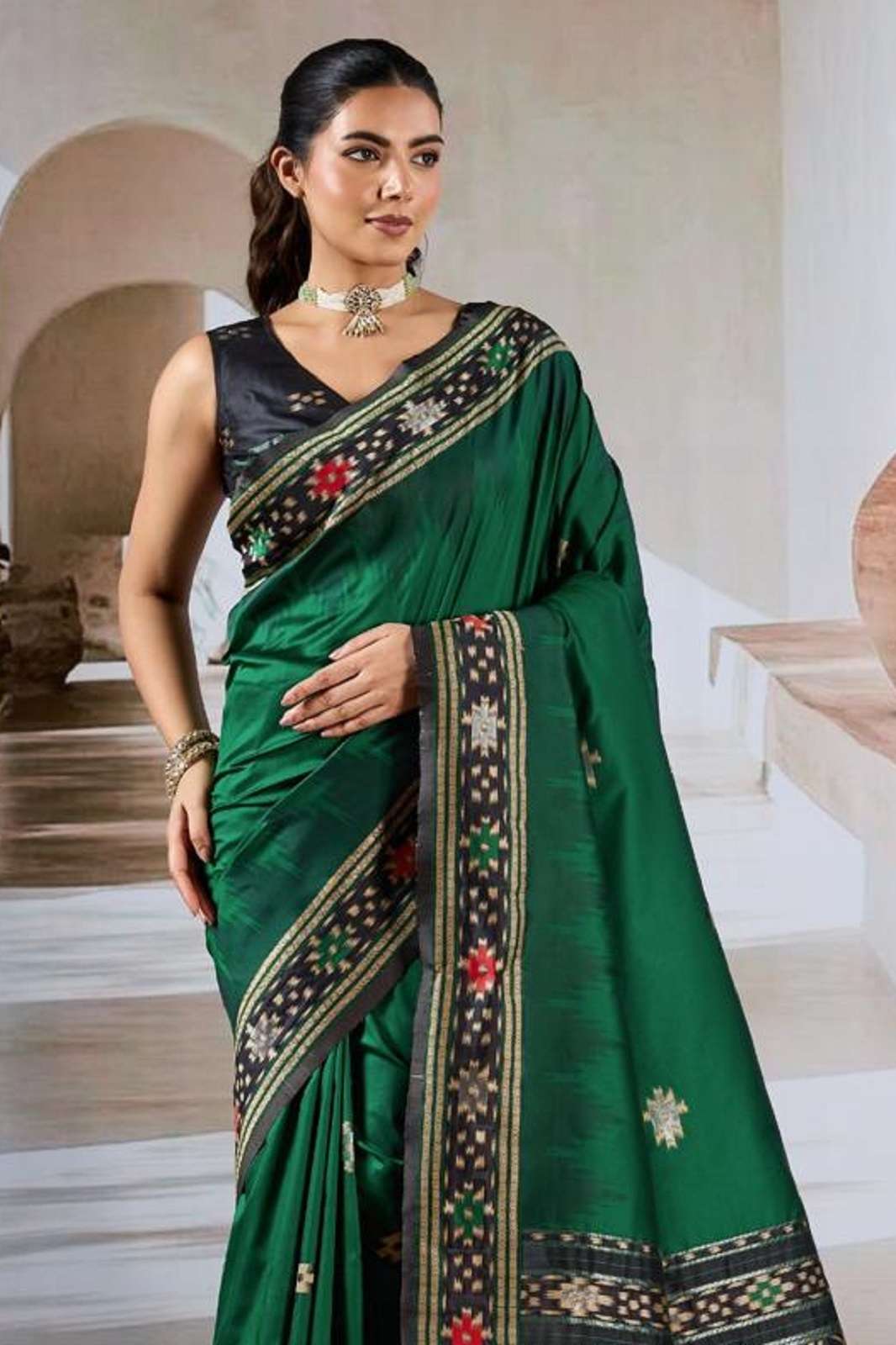 SHRI BALAJI PURE PATOLA 001 HANDLOOM WEAVING SAREES