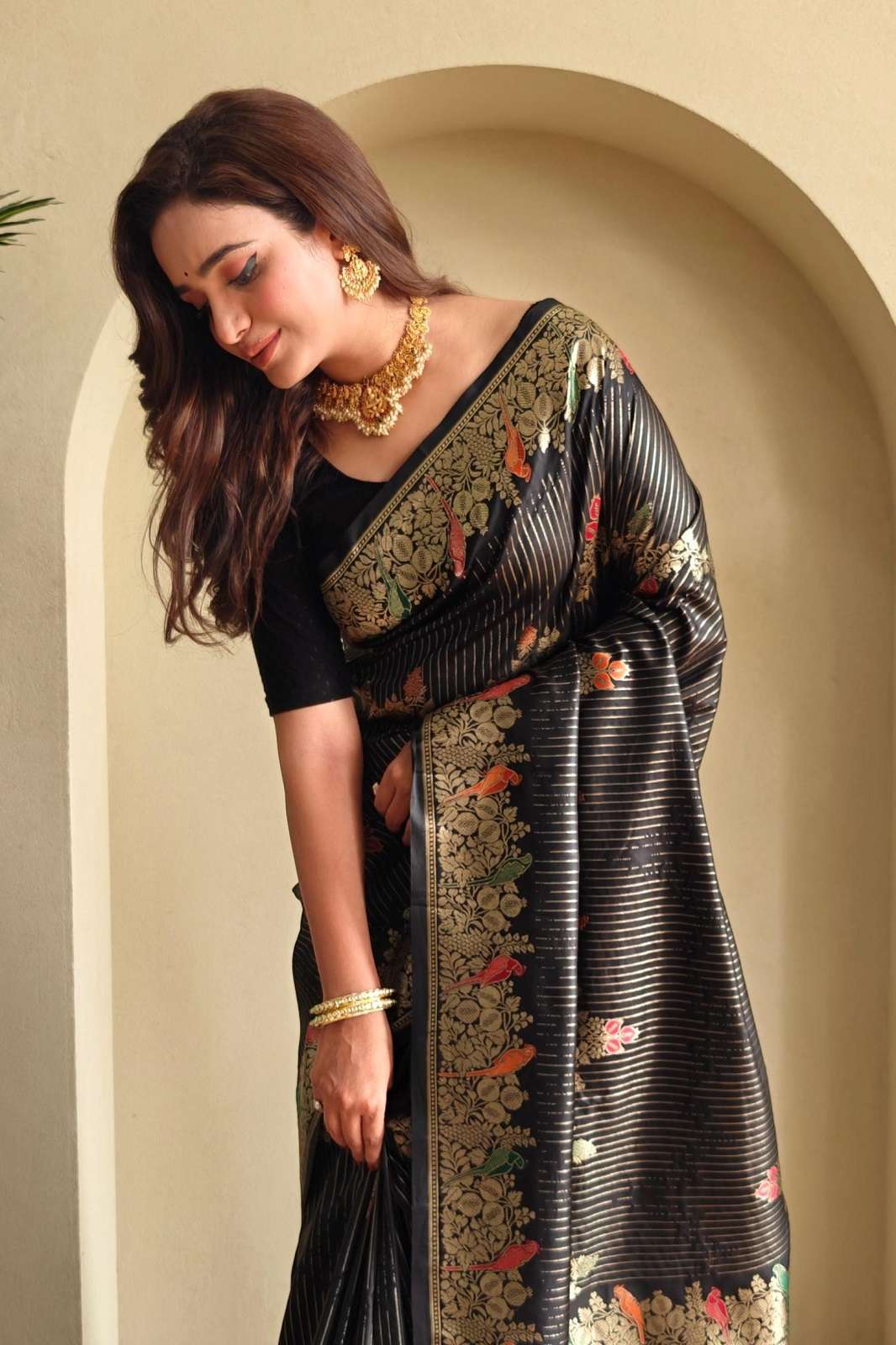 SHRI BALAJI SHRI BALAJI AANVI SATIN SILK SAREES