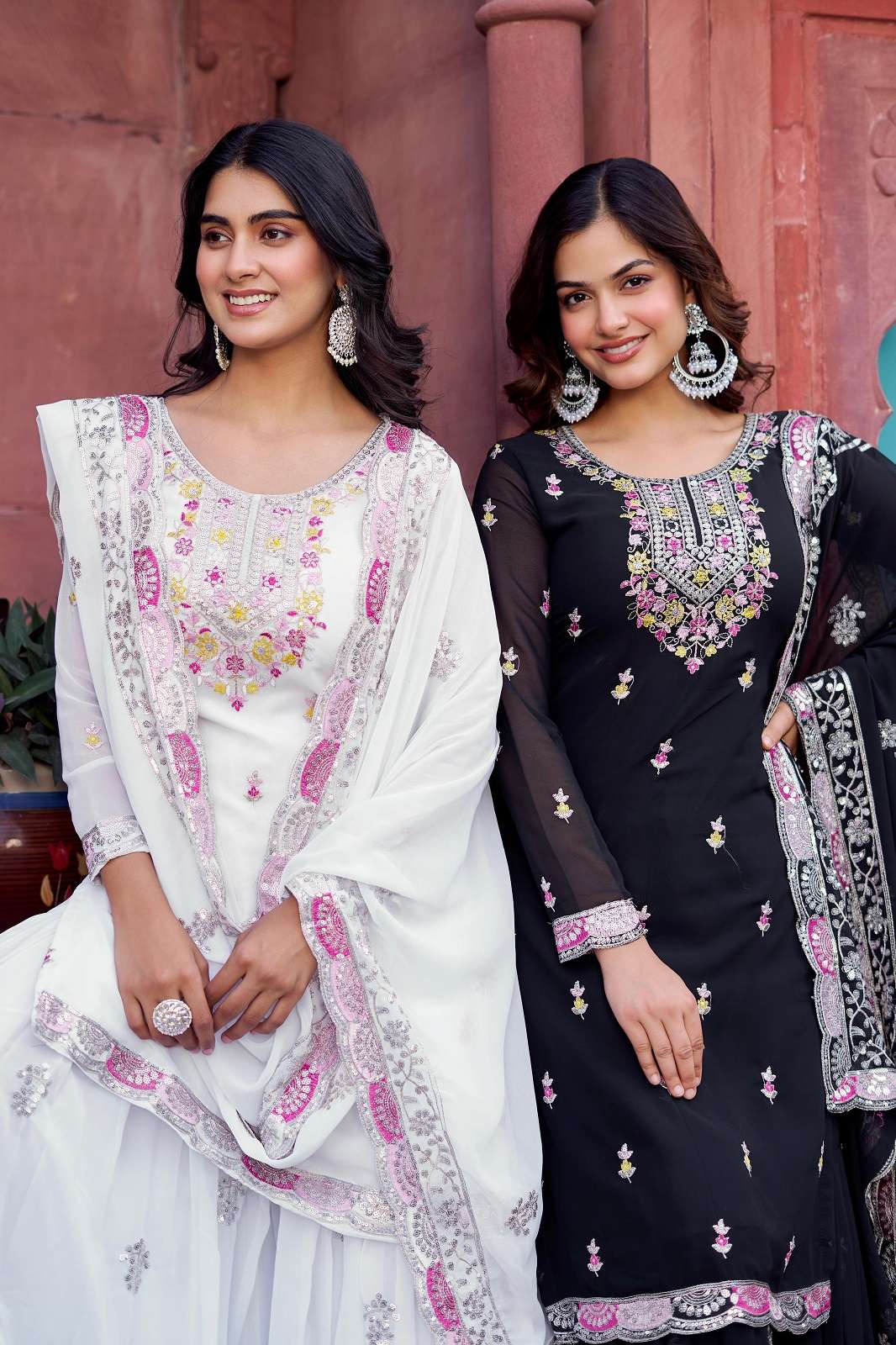 SHRI BALAJI SP 22 FAUX GEORGETTE READY TO WEAR ANARKALI KURTIES