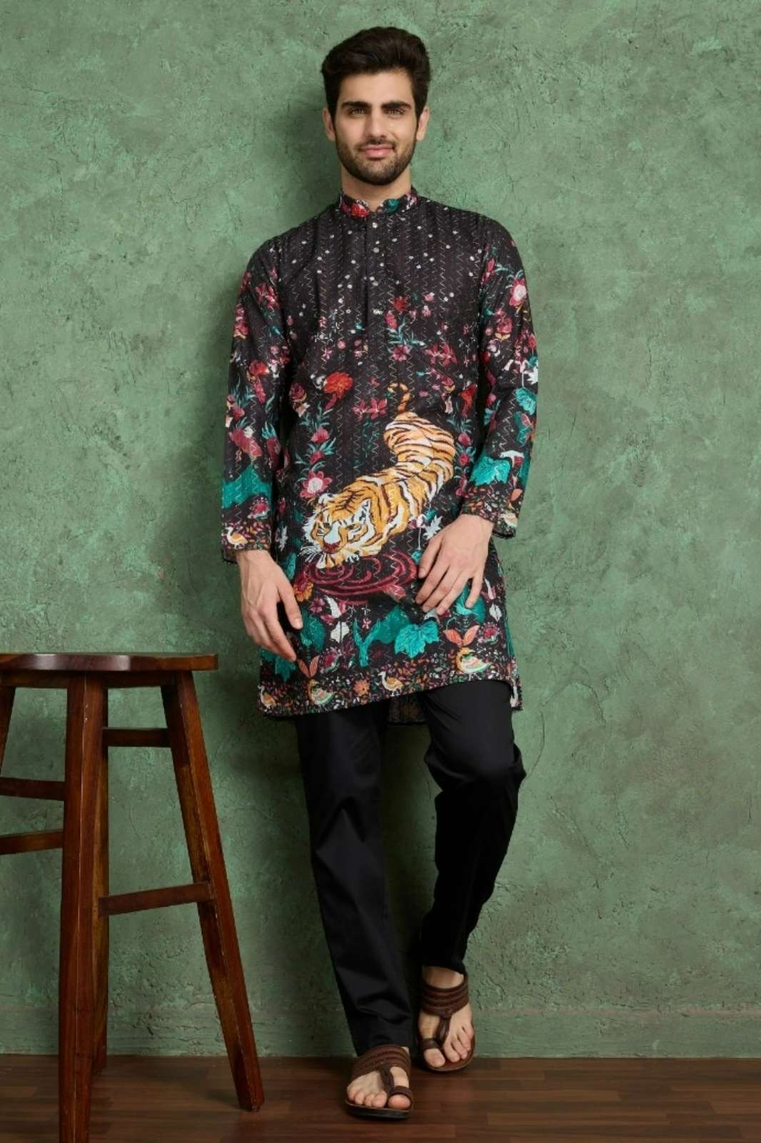 SHUBHVASTRA KURTA CULTURE READY TO WEAR RAYON EMBROIDERY WORK MENS KURTA