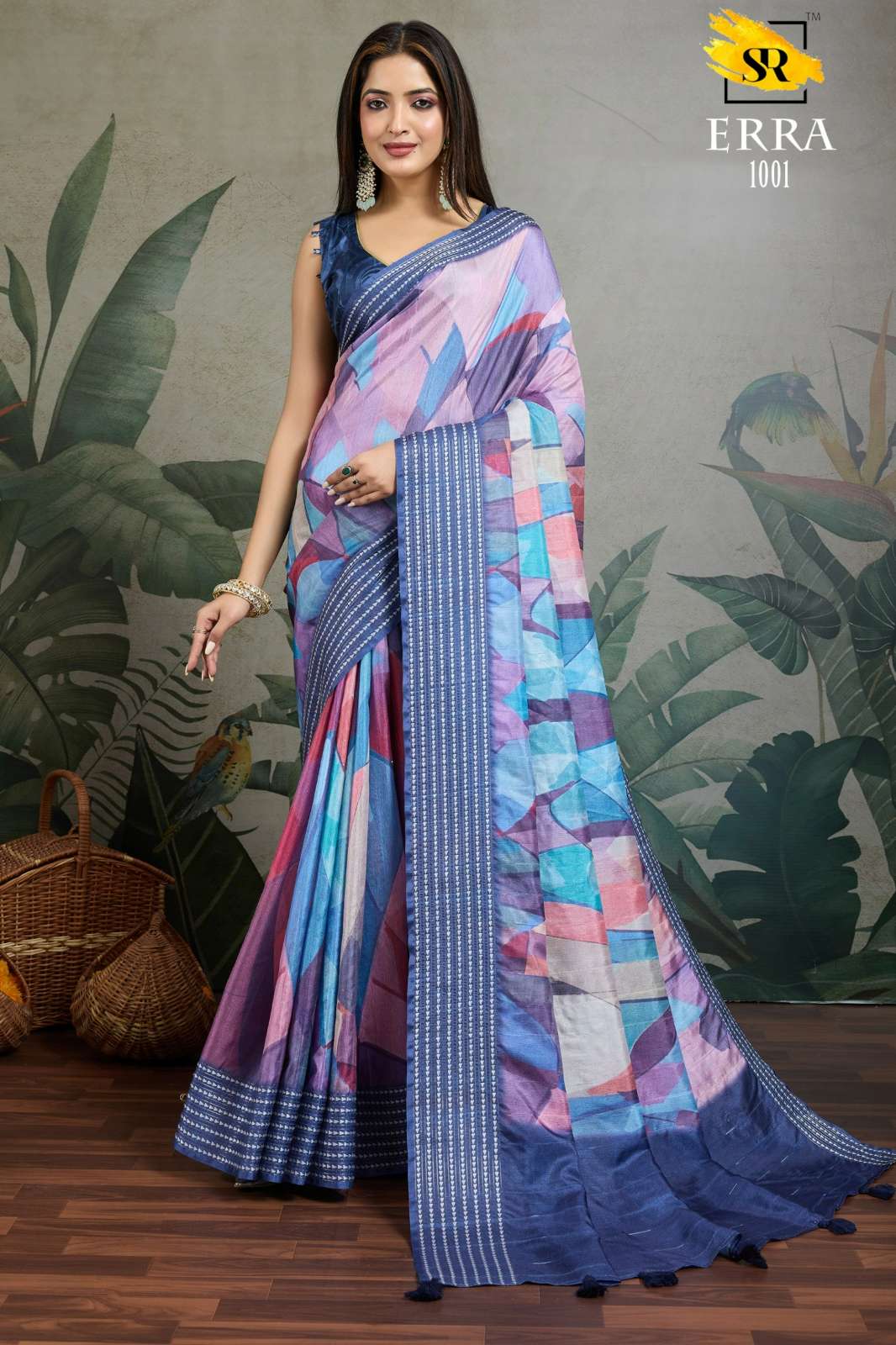 SR ERRA FORMAL WEAR DESIGNER PURE TUSSER SAREE