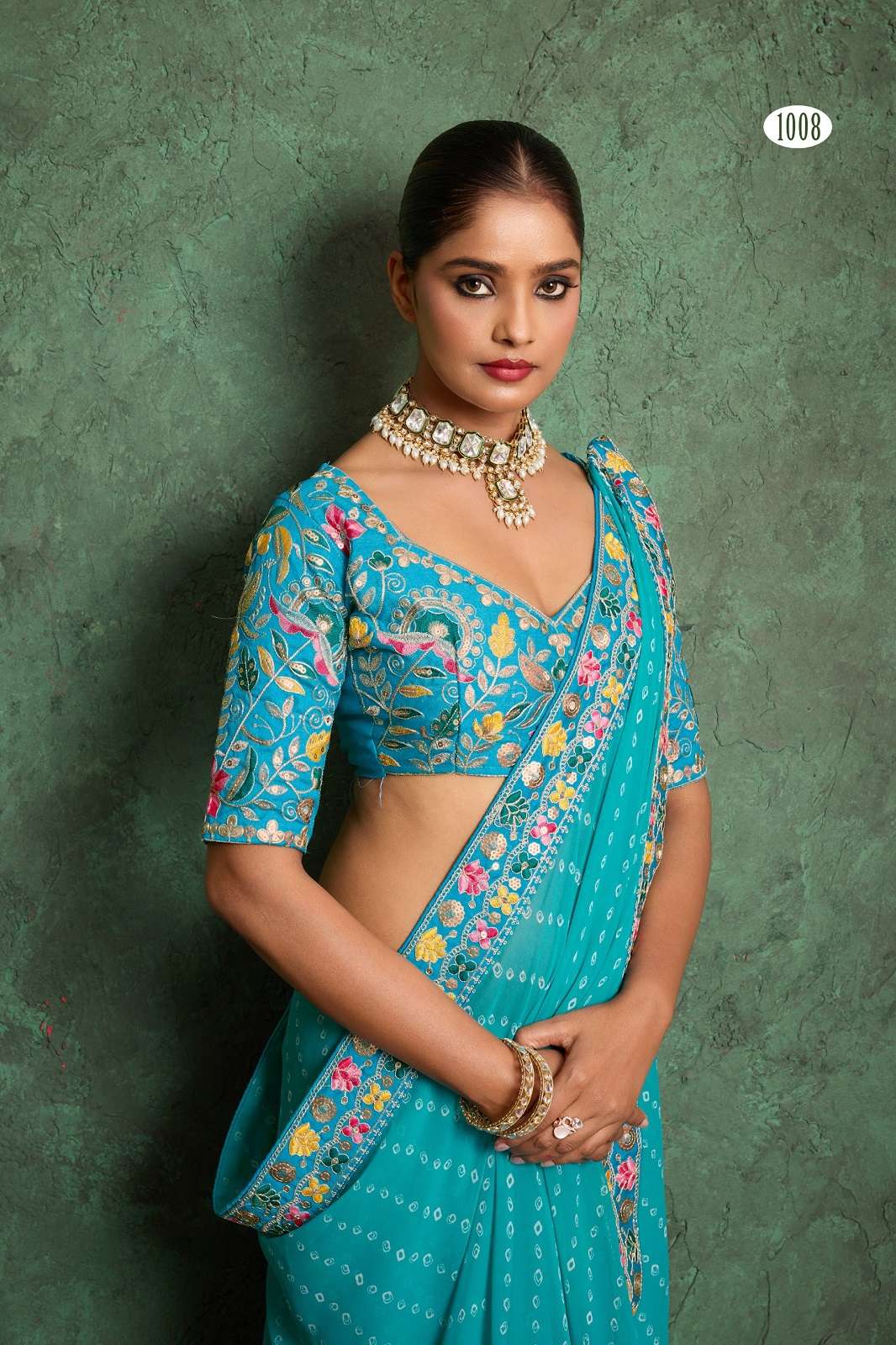 STAVAN LISSA 1001 TO 1010 EMBROIDERY BORDERED SAREES
