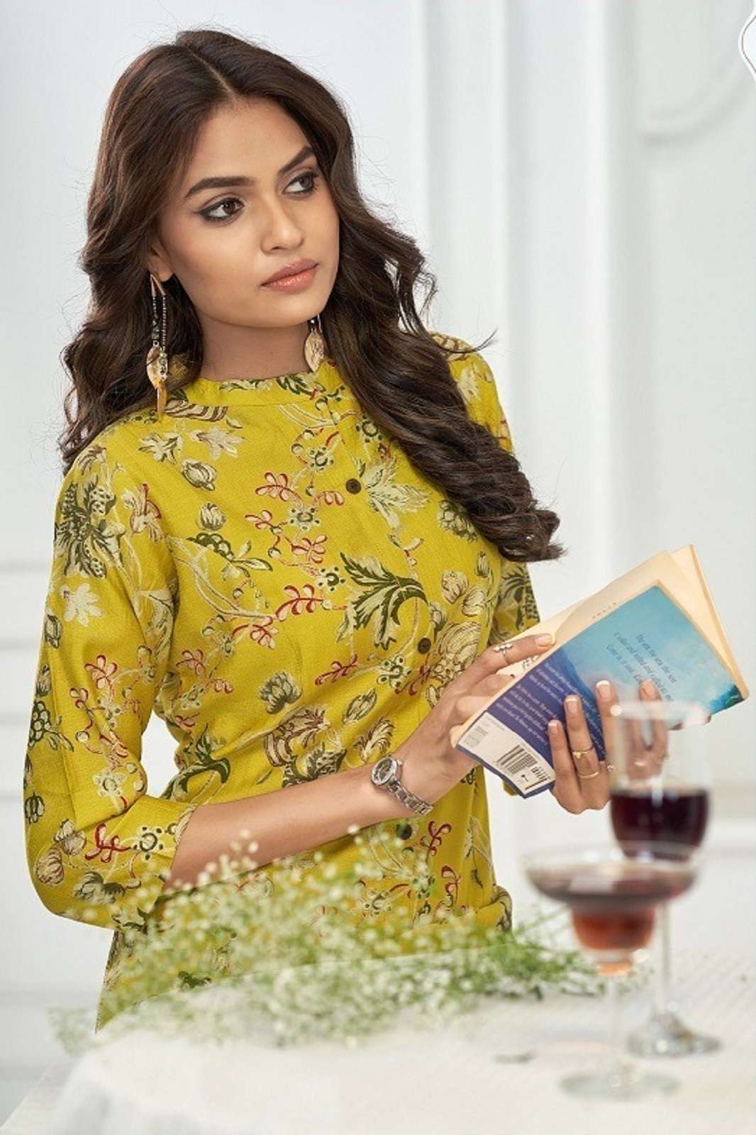 SURYAJYOTI NIMISHA VOL 1 ROMAN PRINTED READY TO WEAR KURTIES