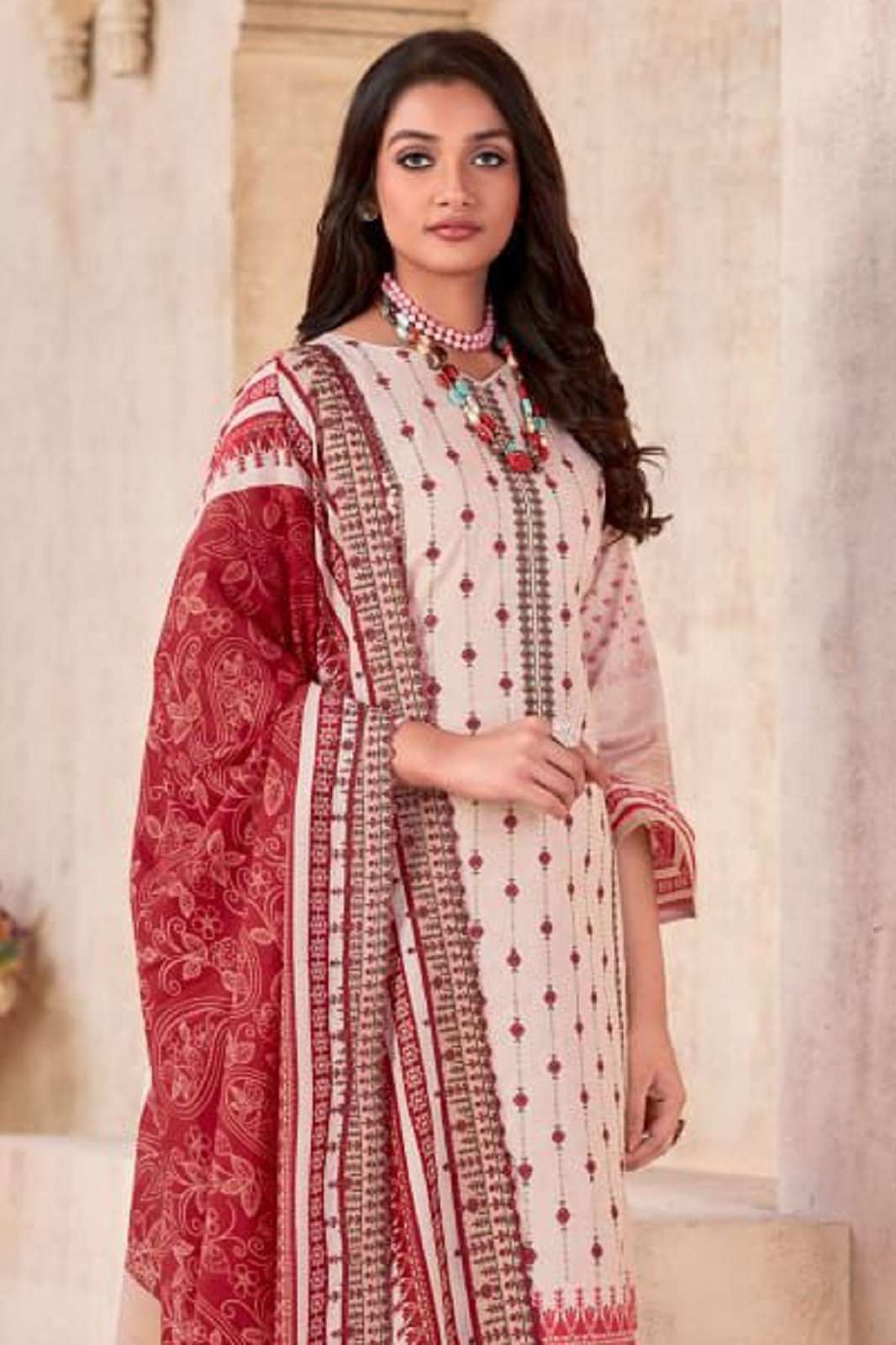 TAJ CREATION  595 598 PURE COTTON PRINTED SUITS