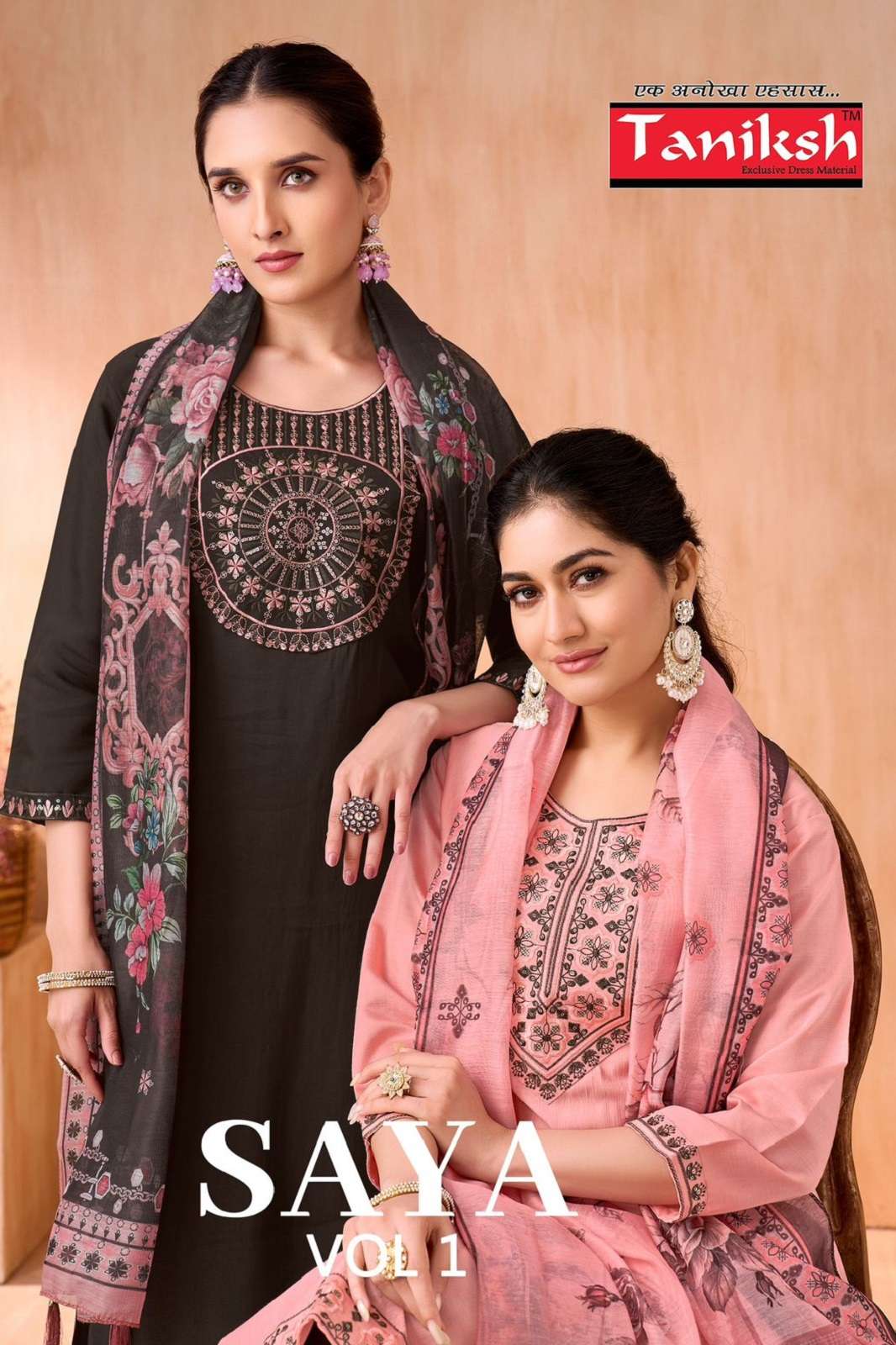 TANIKSH SAYA VOL 1 EMBROIDERED READY TO WEAR KURTIES