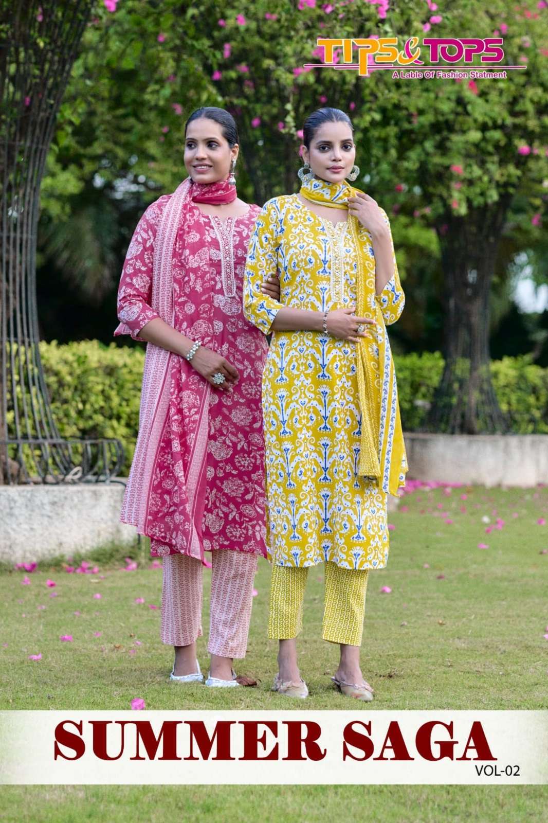 TIPS & TOPS SUMMER SAGA VOL 2 READY TO WEAR COTTON PRINTED KURTIES