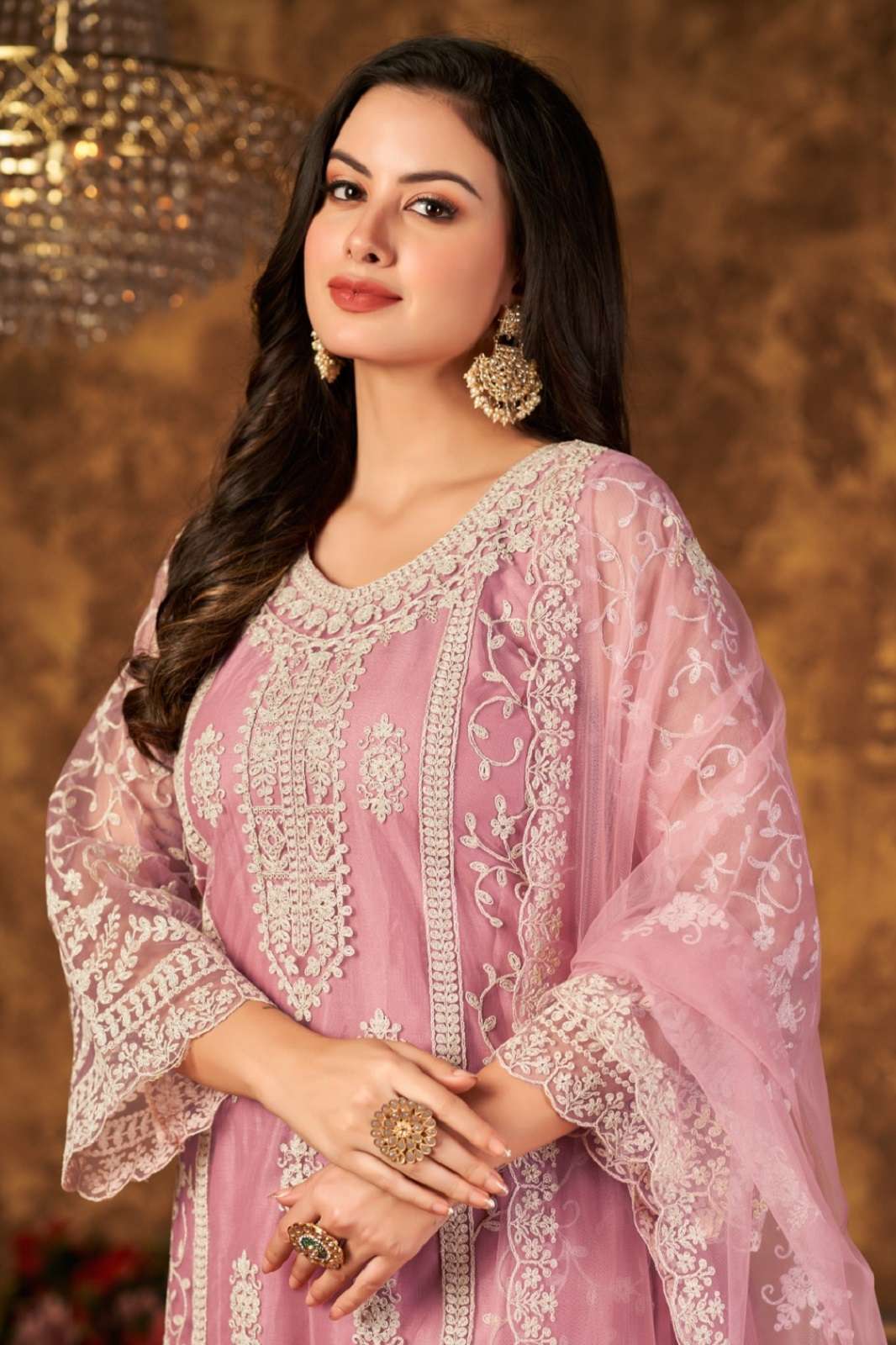 TWISHA VAANI VOL 30 NET WITH COADING WORKED SUITS