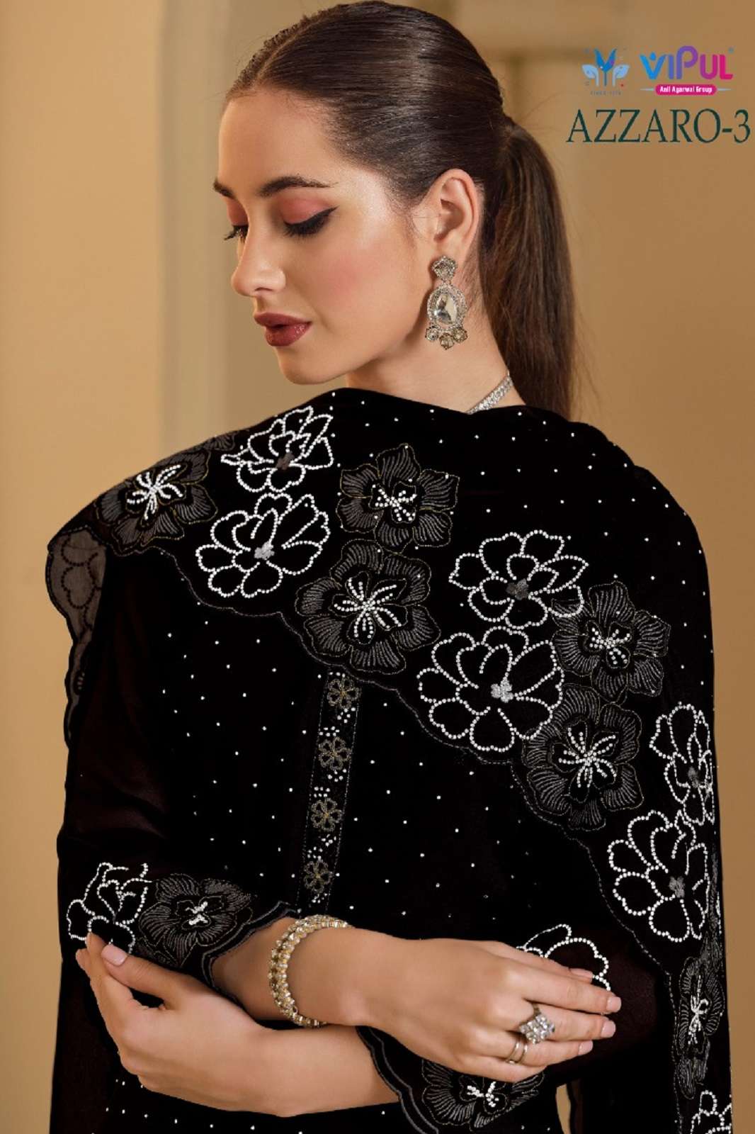 VIPUL AZZARO VOL 3 GEORGETTE EMBROIDERED SUITS