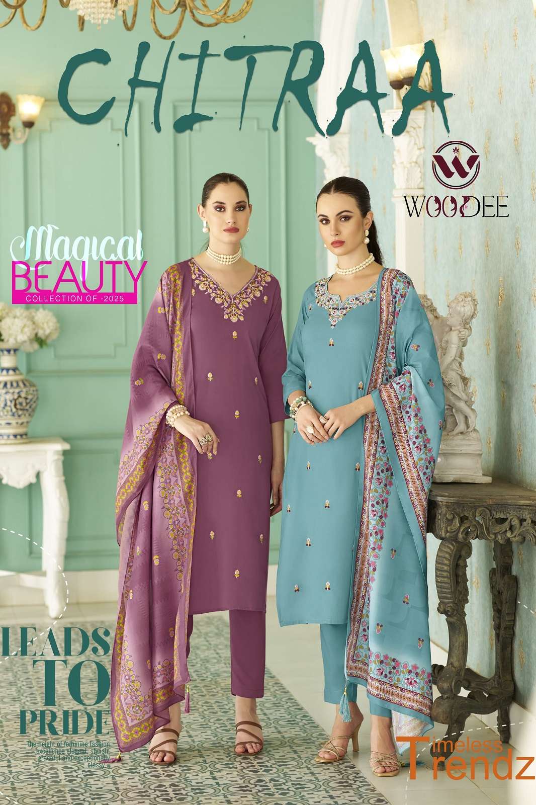 WOODEE CHITRAA RAYON DIGITALLY PRINTED READY TO WEAR KURTIES