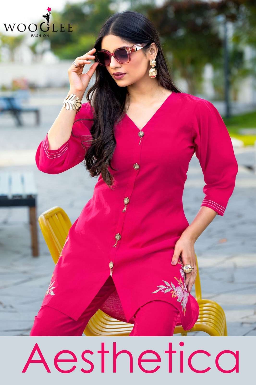 WOOGLEE ASTHETICA VISCOSE SILK READY TO WEAR KURTIES