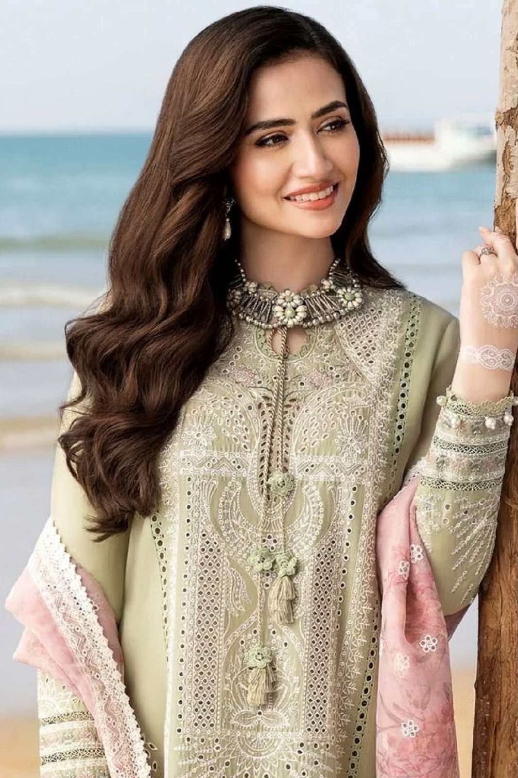 ZAHA 10191 CAMBRIC COTTON EMBROIDERED SUITS