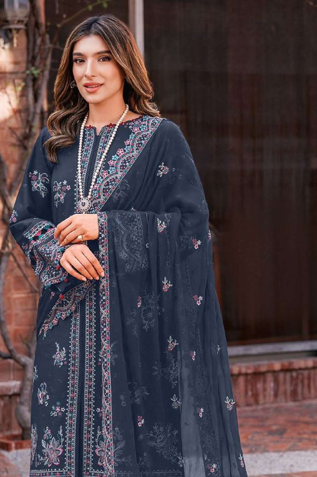 ZAHA 10315 CAMBRIC COTTON HEAYV EMBROIDERED SUITS