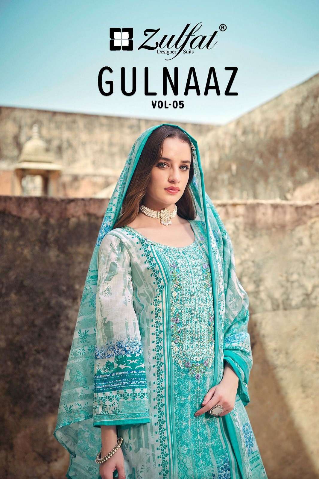 ZULFAT DESIGNER GULNAAZ VOL 5 COTTON PRINTED DRESS MATERIAL