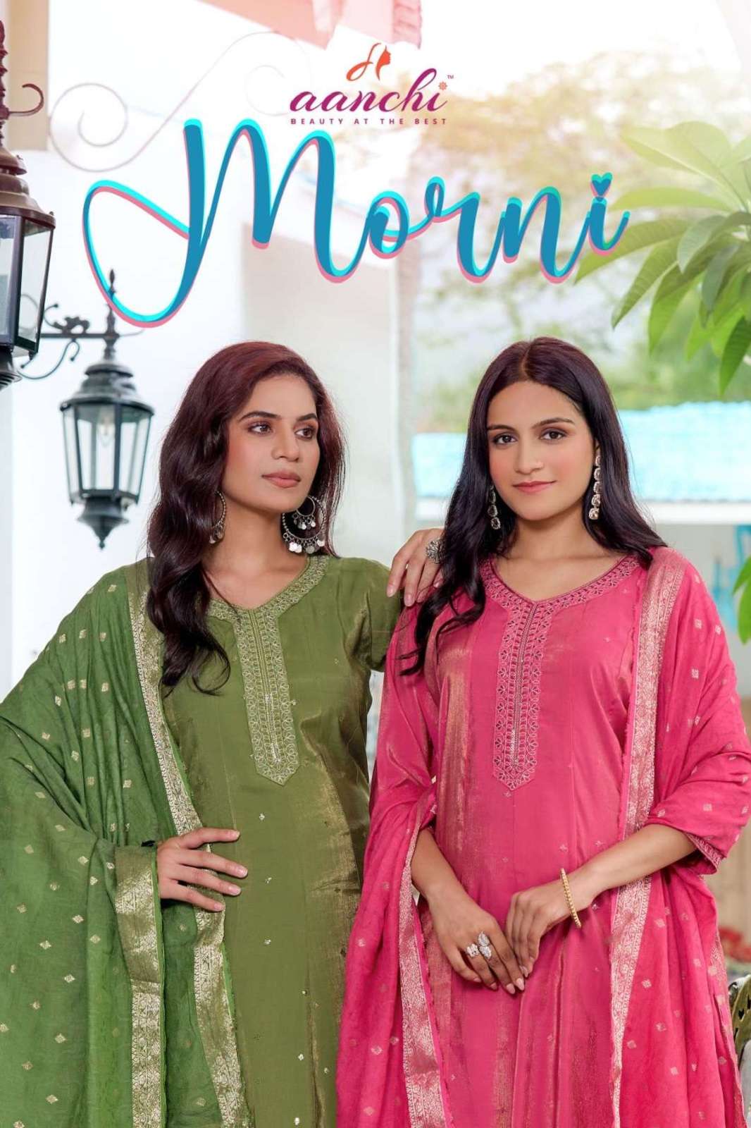 AANHI MORNI ROMAN SILK READY TO WEAR ANARKALI KURTIES