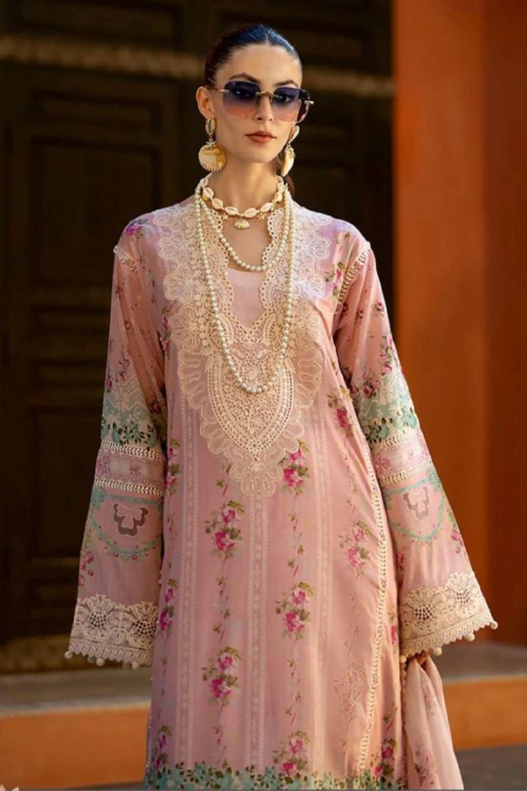 AASHA DESIGNER ASD 1163 A & B COTTON PRINTED SUITS