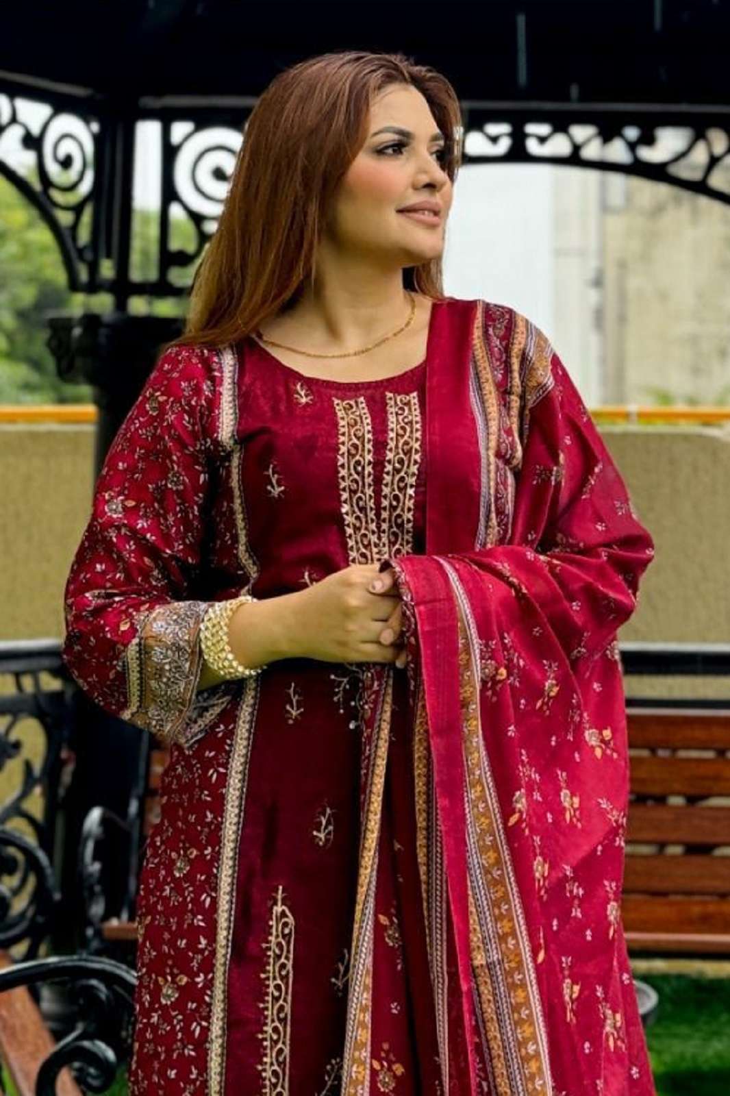 AASHA RIWAYAT PREMIUM EMBROIDERED DRESS MATERIALS
