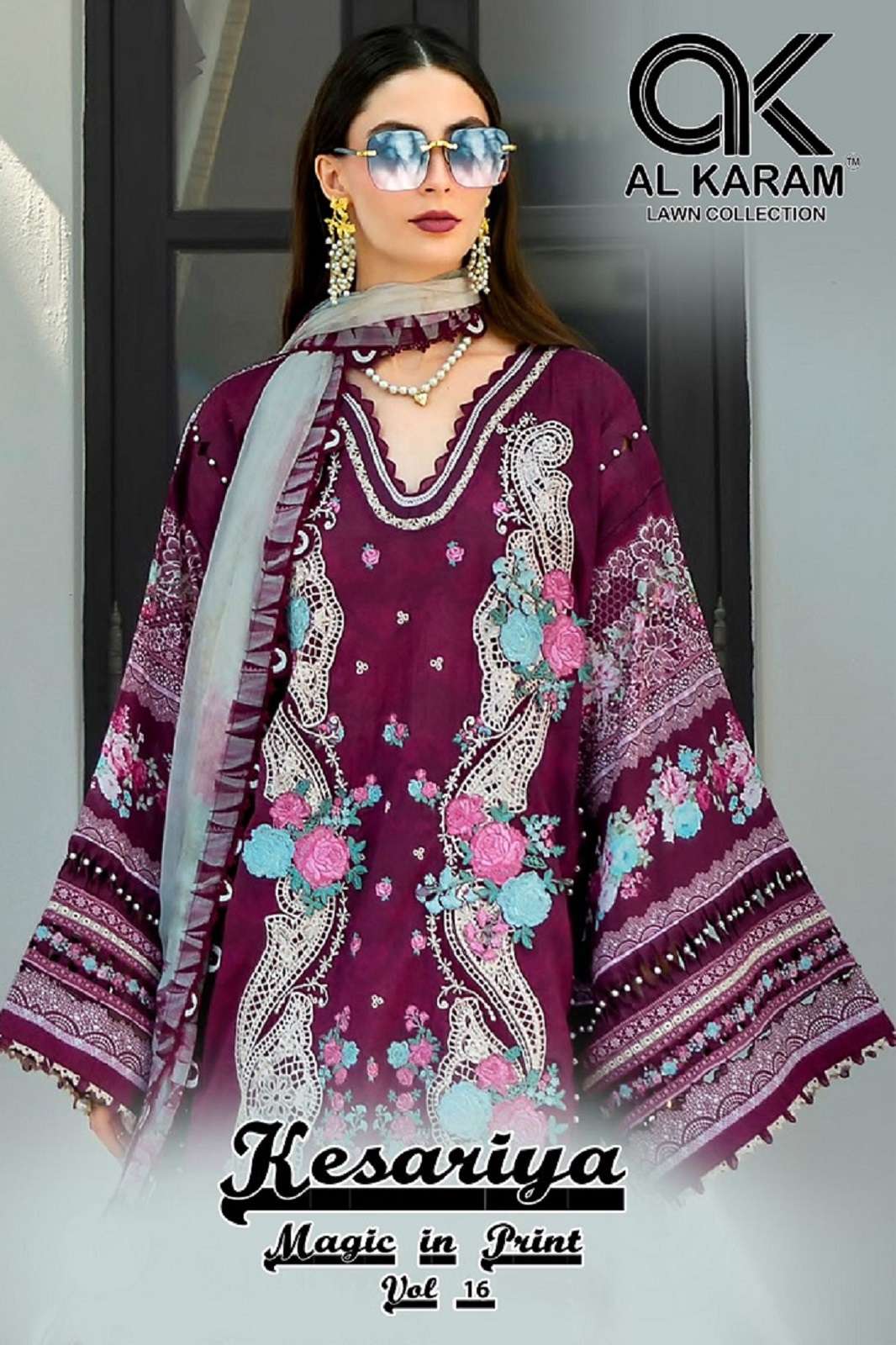 AL KARAM KESARIYA VOL 16 COTTON PRINTED DRESS MATERIALS