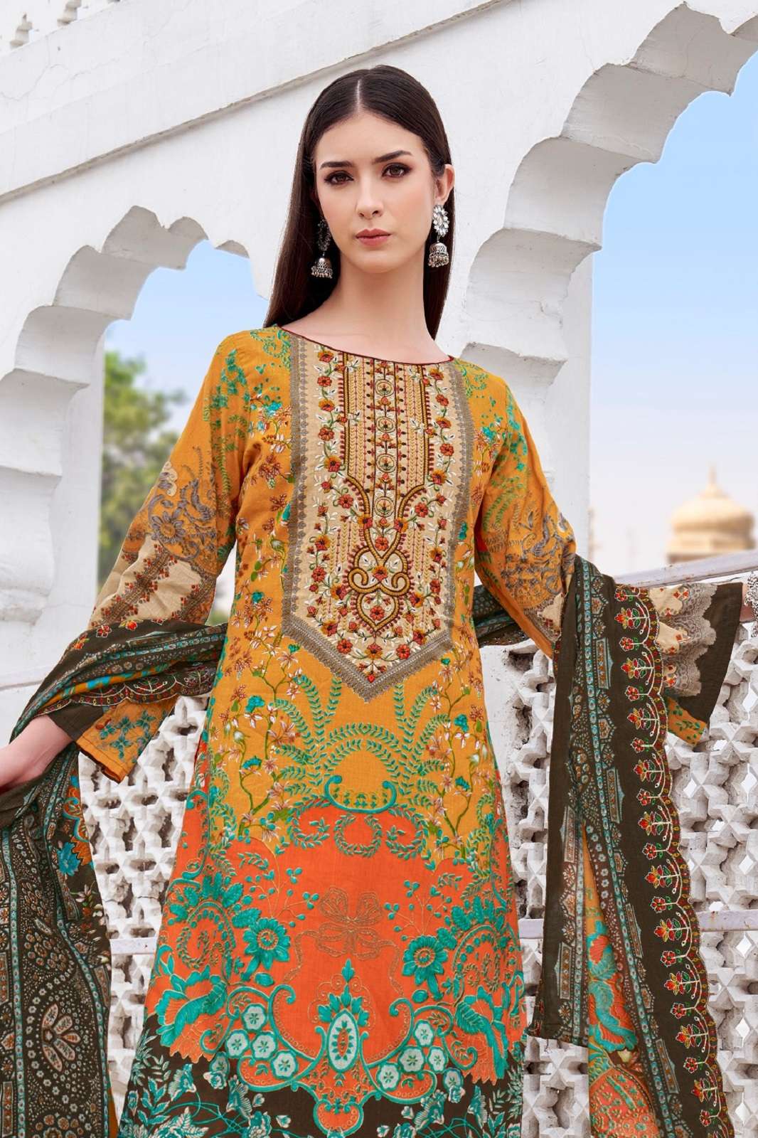ALOK SUITS ANARKALI VOL 7 COTTON EMBROIDERED SUITS