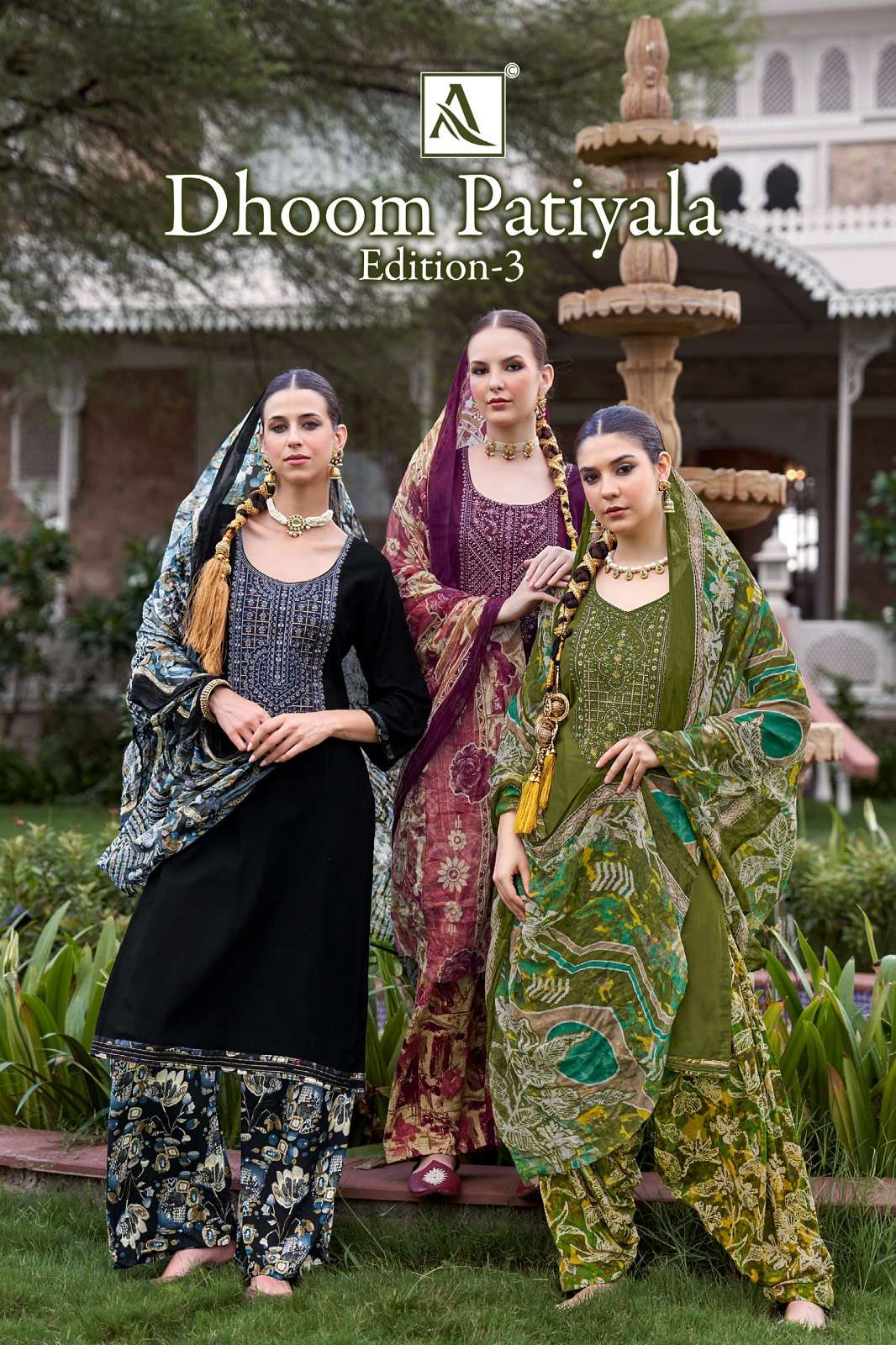 ALOK SUITS DHOOM PATIYALA VOL 3 VISCOSE DRESS MATERIALS