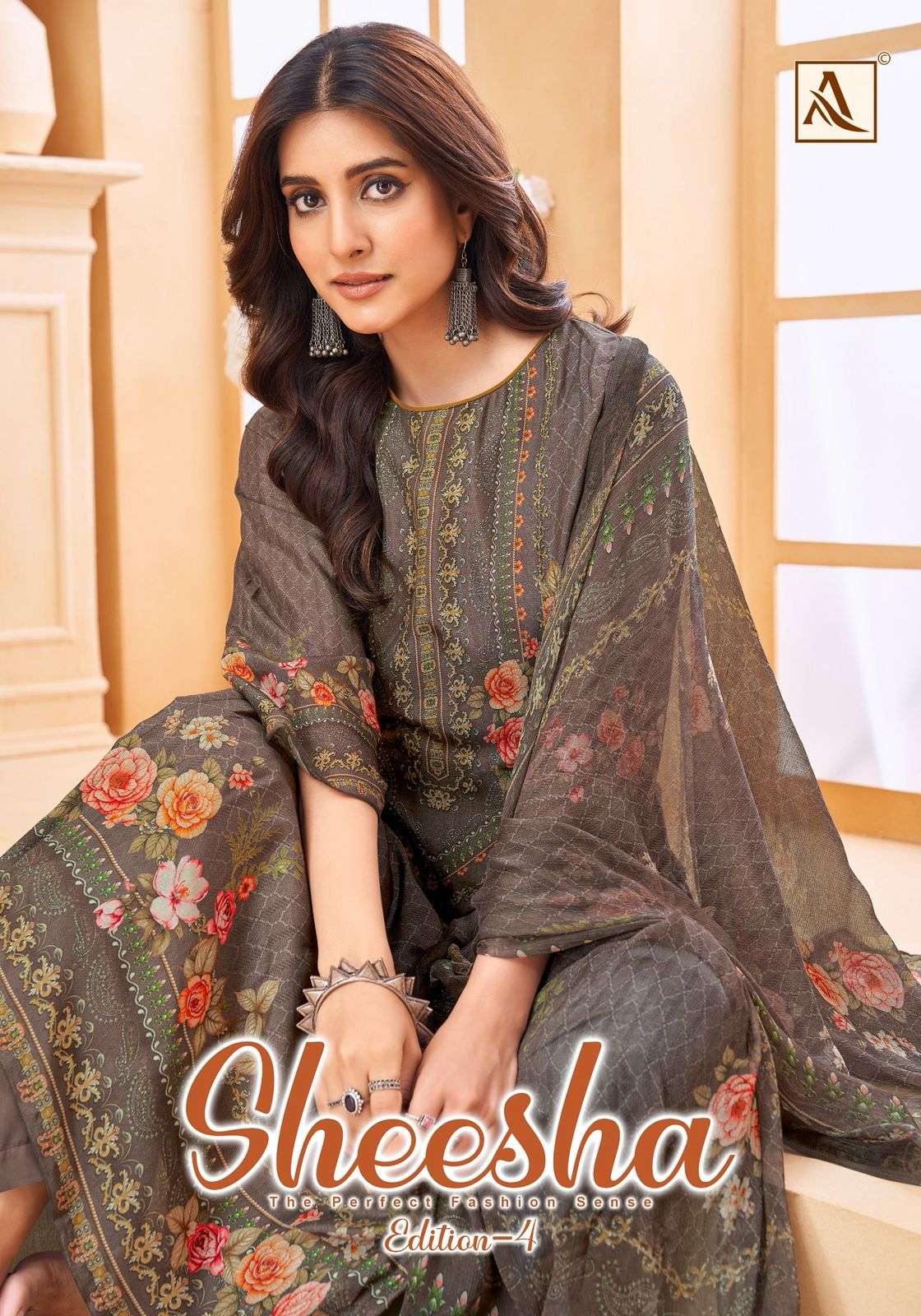 ALOK SUITS SHEESHA VOL 4 VISCOSE MUSLINE DRESS MATERIALS