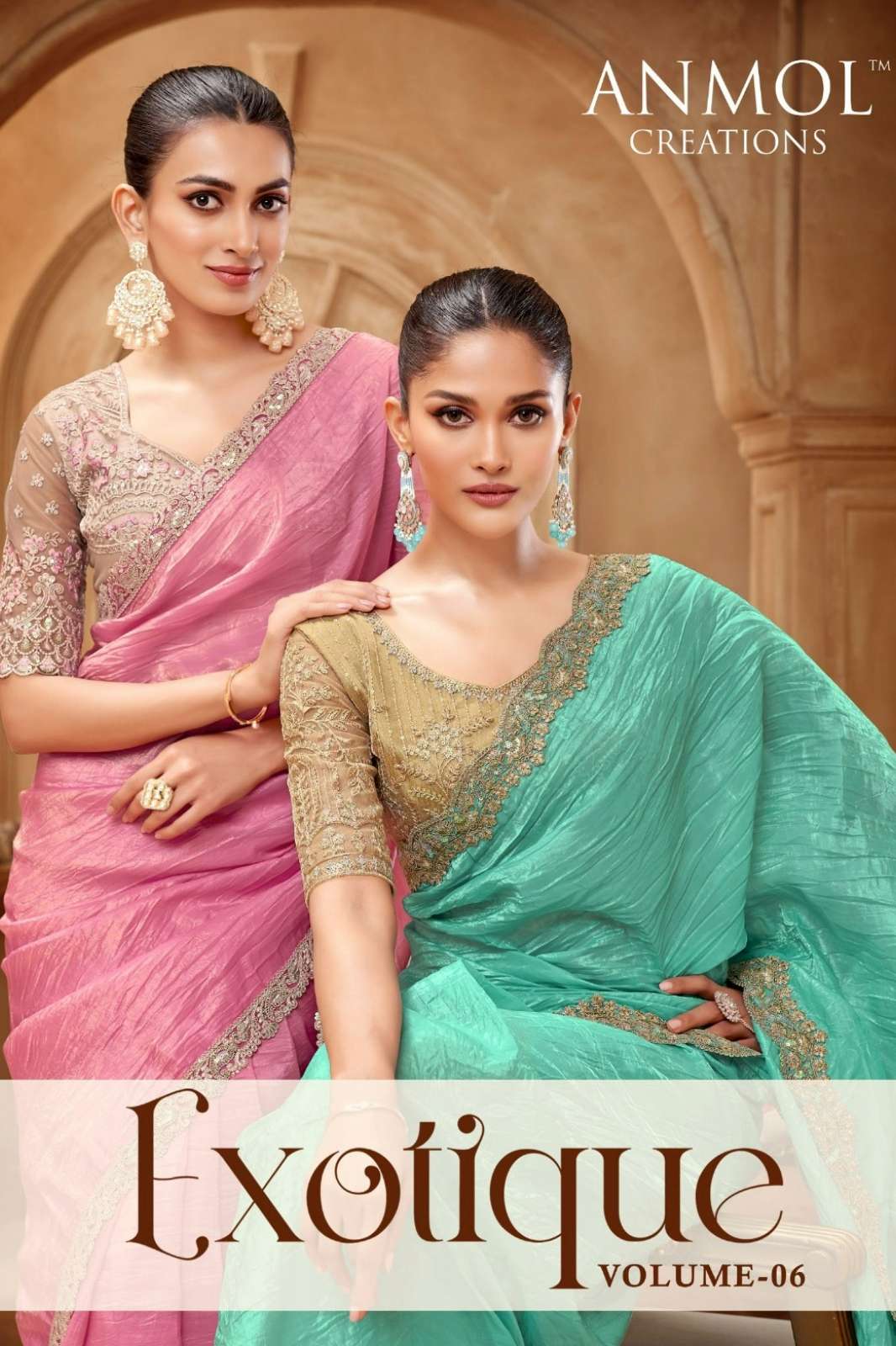 Anmol EXOTIQUE VOL 06 Embroidery Work Designer Fancy Saree