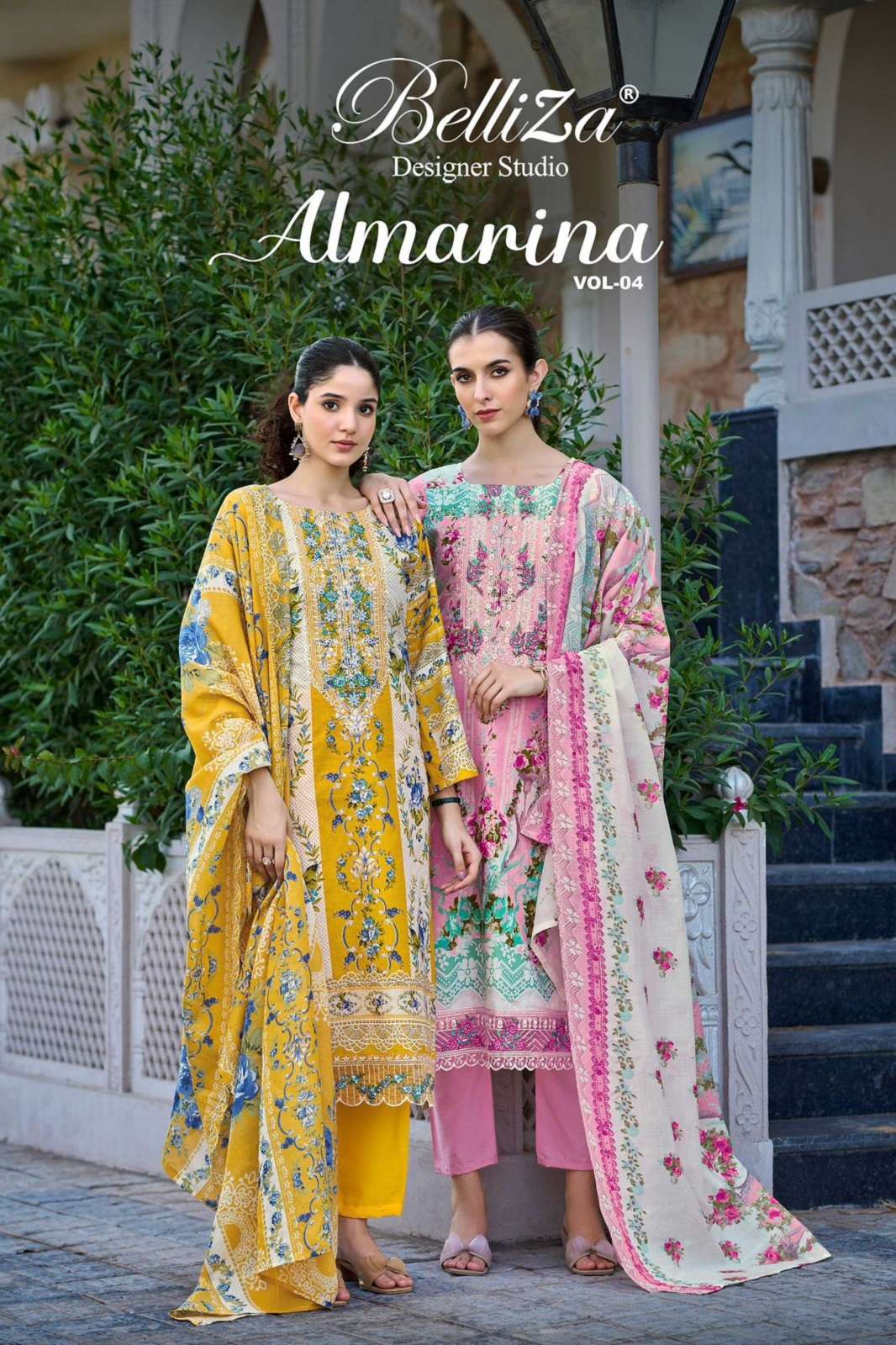 BELLIZA DESIGNER ALMARINA VOL 4 COTTON DRESS MATERIALS