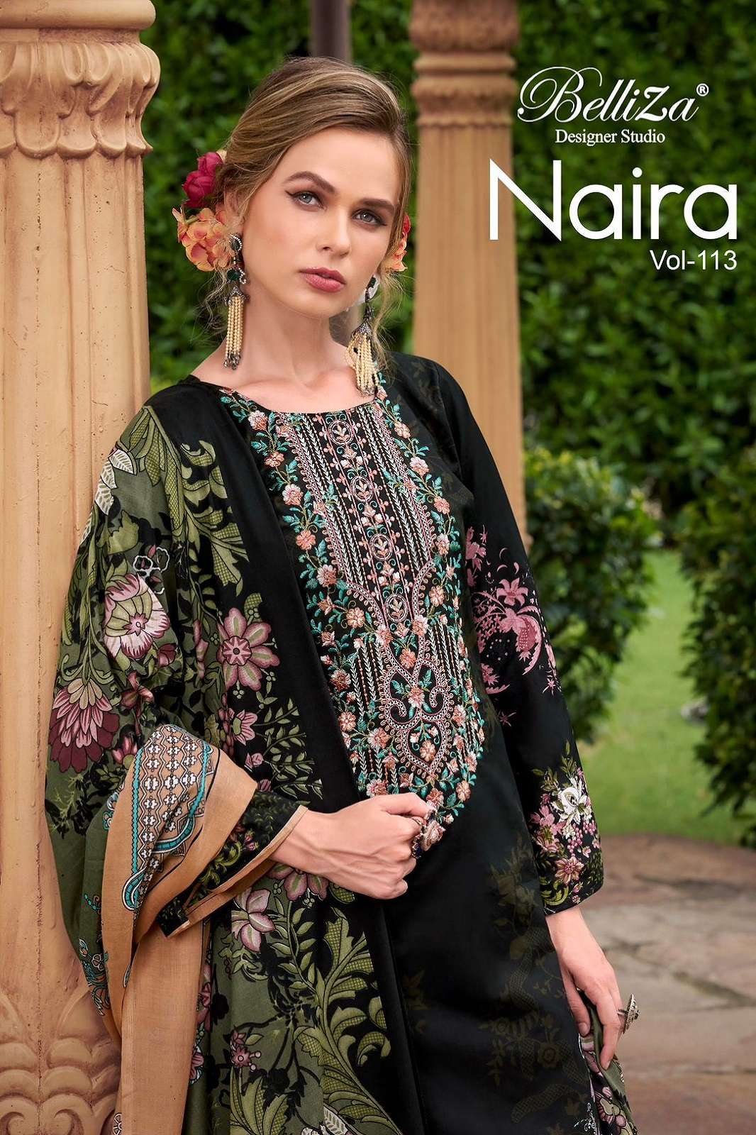 BELLIZA DESIGNER NAIRA VOL 113 COTTON PRINTED DRESS MATERIALS