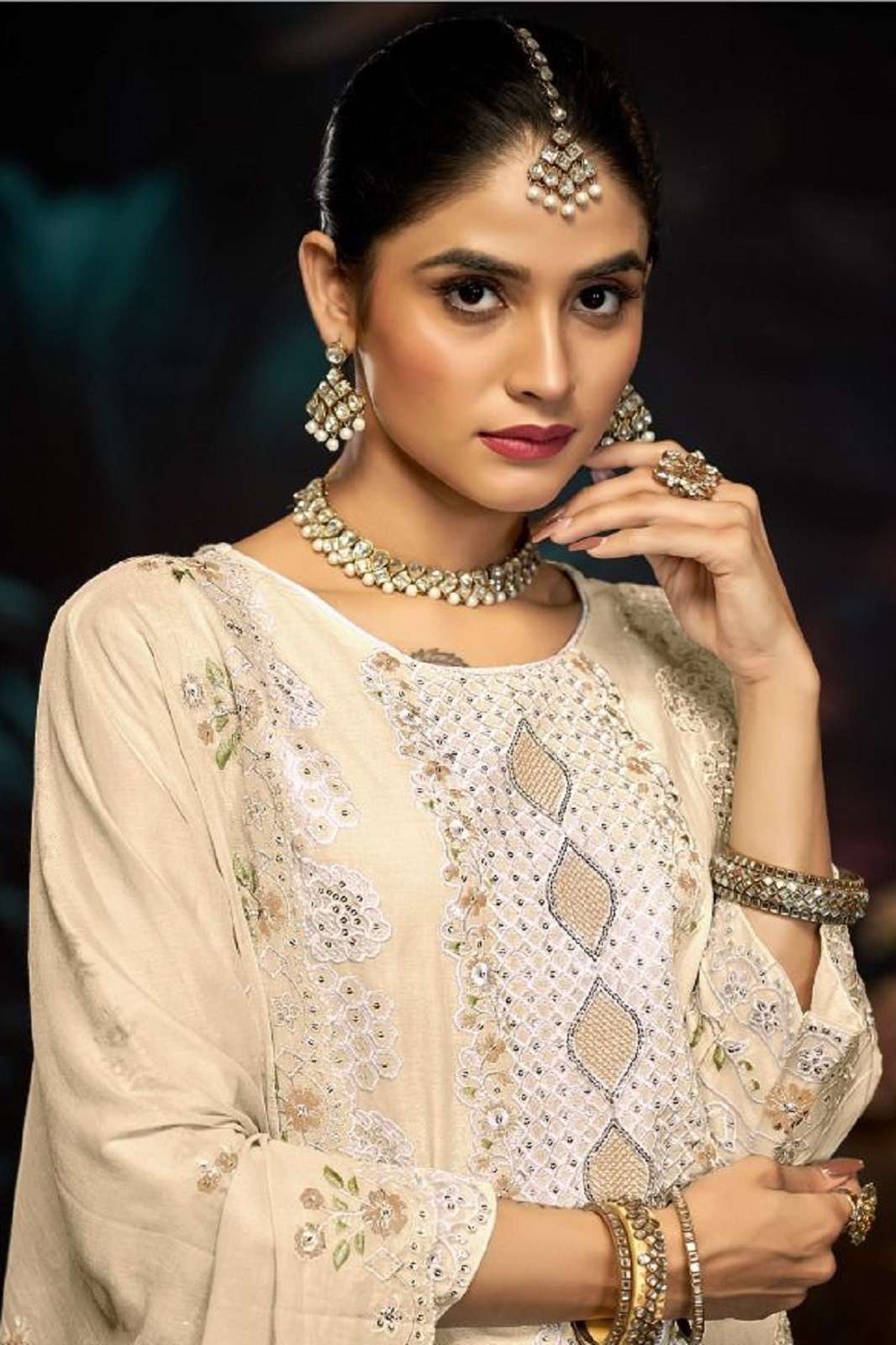 BILQIS B 180 A TO D LAWN COTTON EMBROIDERED SUITS
