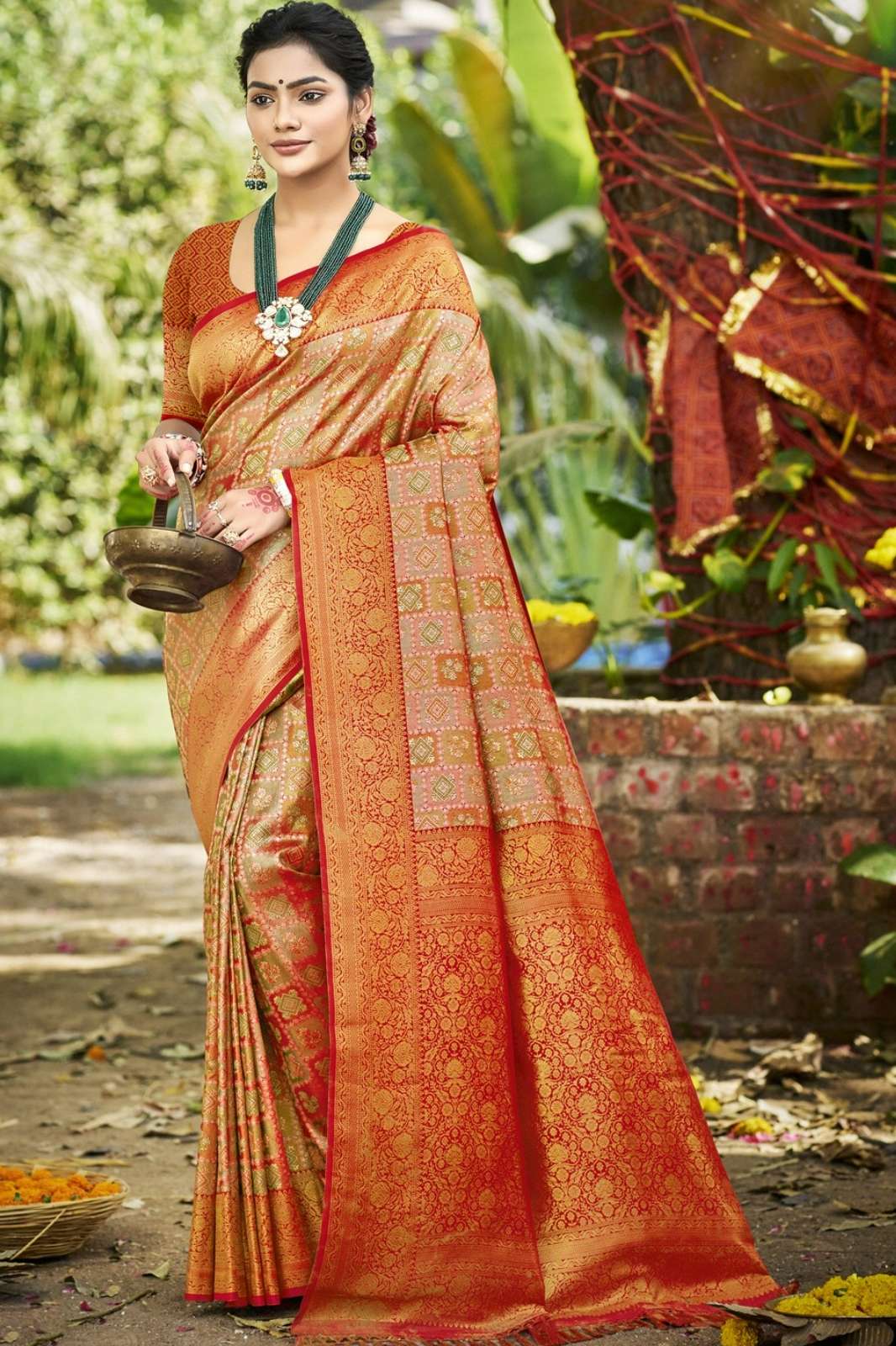 Bunawat Chaturi Silk Vol 04 Dharmavaram Silk Saree with Blouse 
