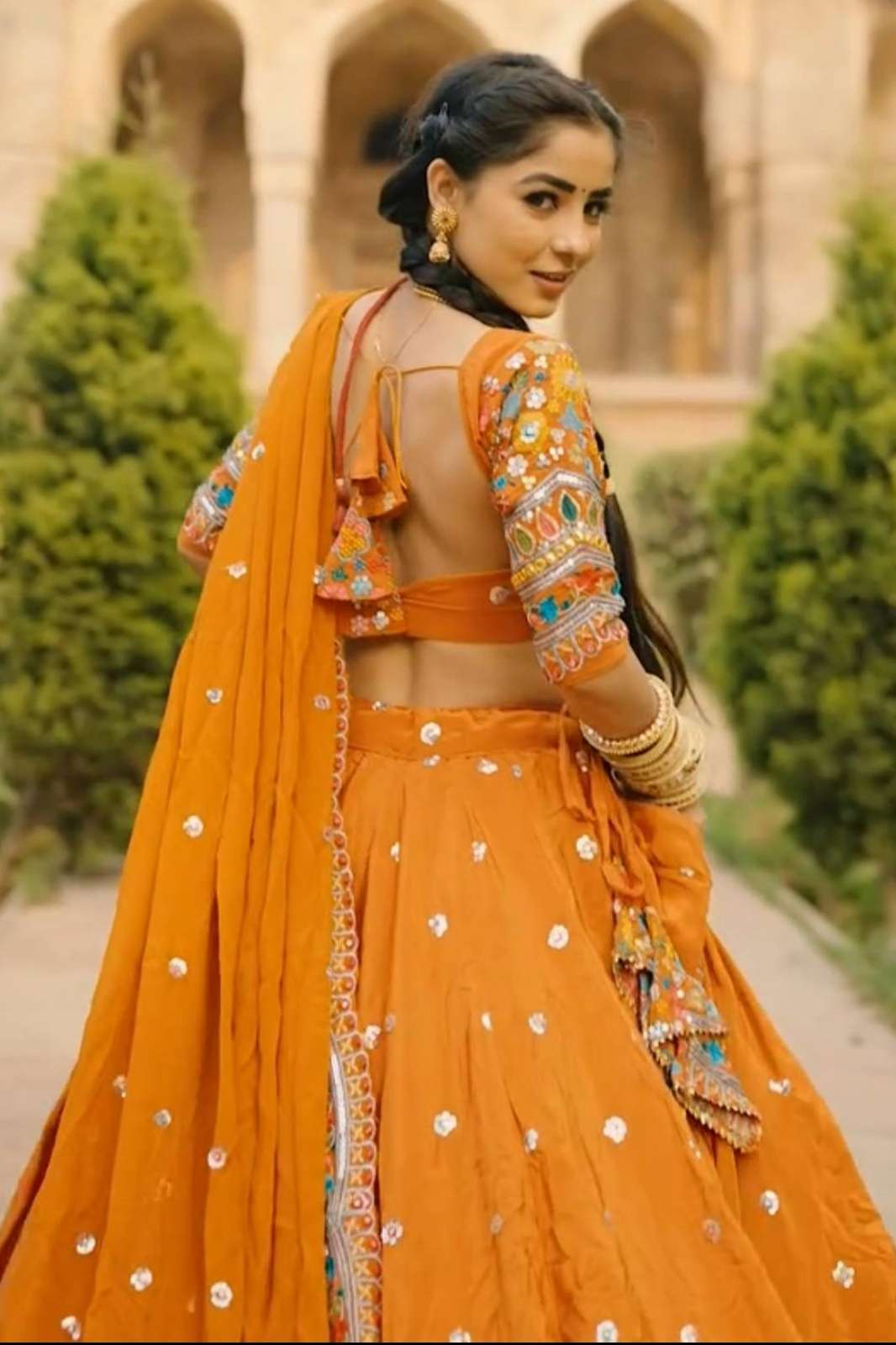 Crazy cloths 358 Faux Georgette Festival Wear Sequence Lehenga Choli