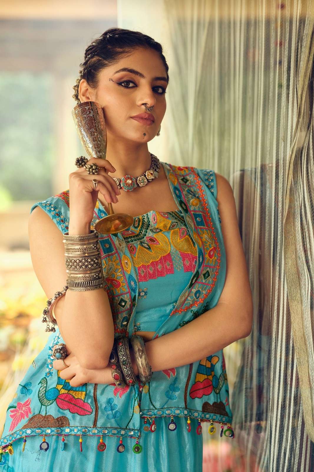 CRAZYCLOTHES E15R CHINON EMBROIERED READY TO WEAR LEHENGAS