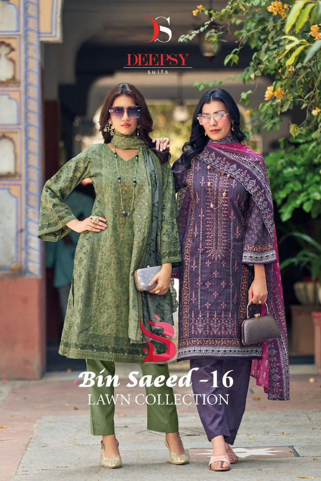 DEEPSY SUITS BIN SAEED VOL 16 COTTON DRESS MATERIALS