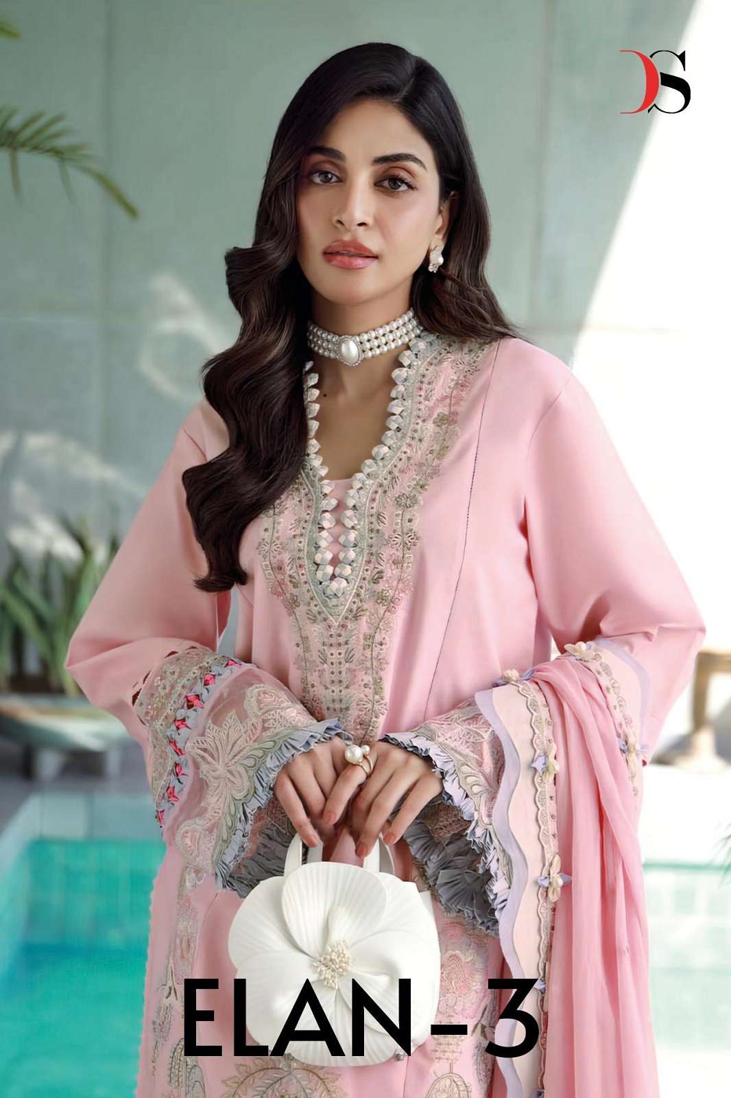 DEEPSY SUITS ELAN LAWN 25 3 PURE COTTON EMBROIDERED SUITS