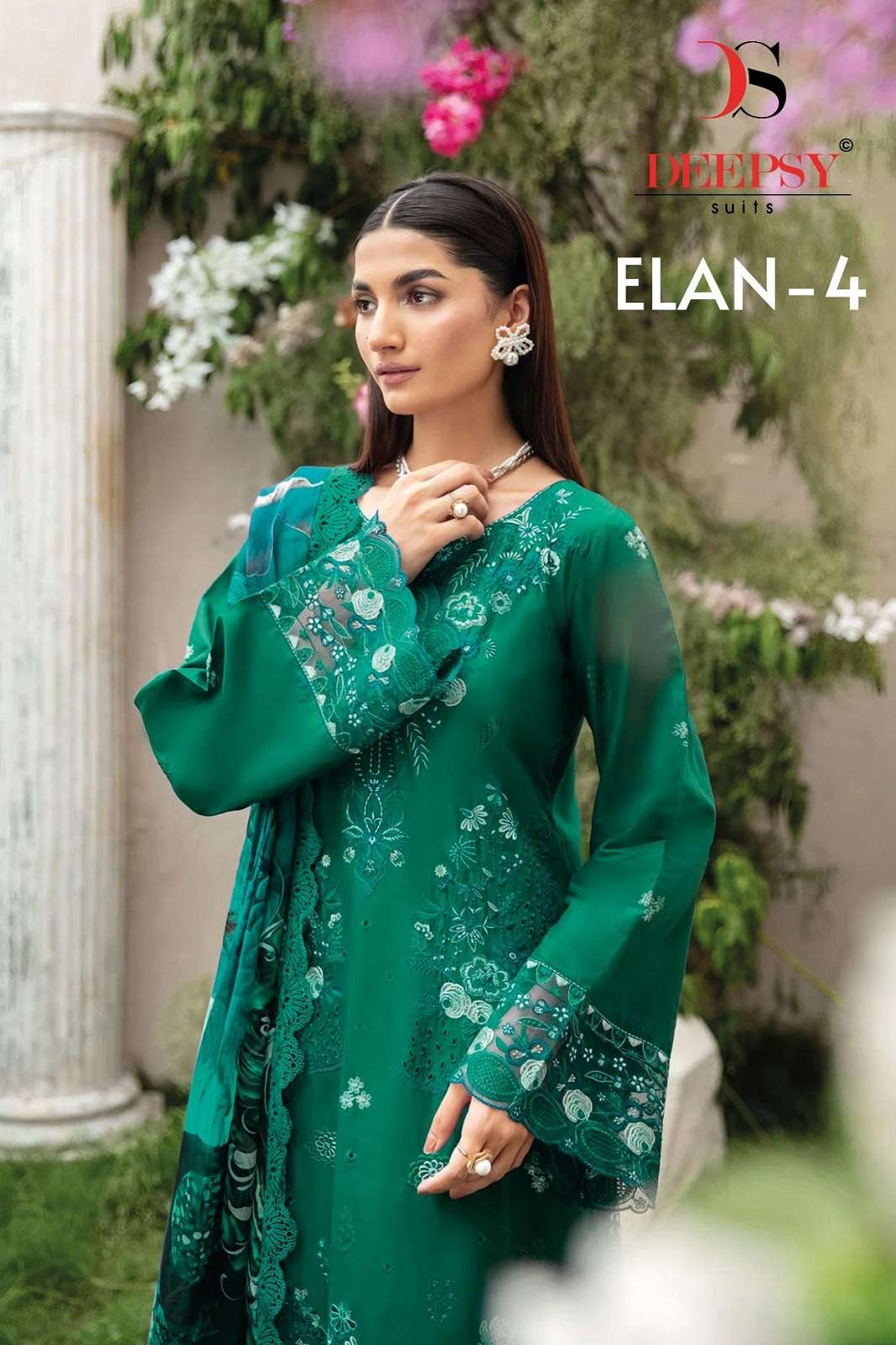DEEPSY SUITS ELAN LAWN VOL 25 4 COTTON PRINTED DRESS MATERIALS