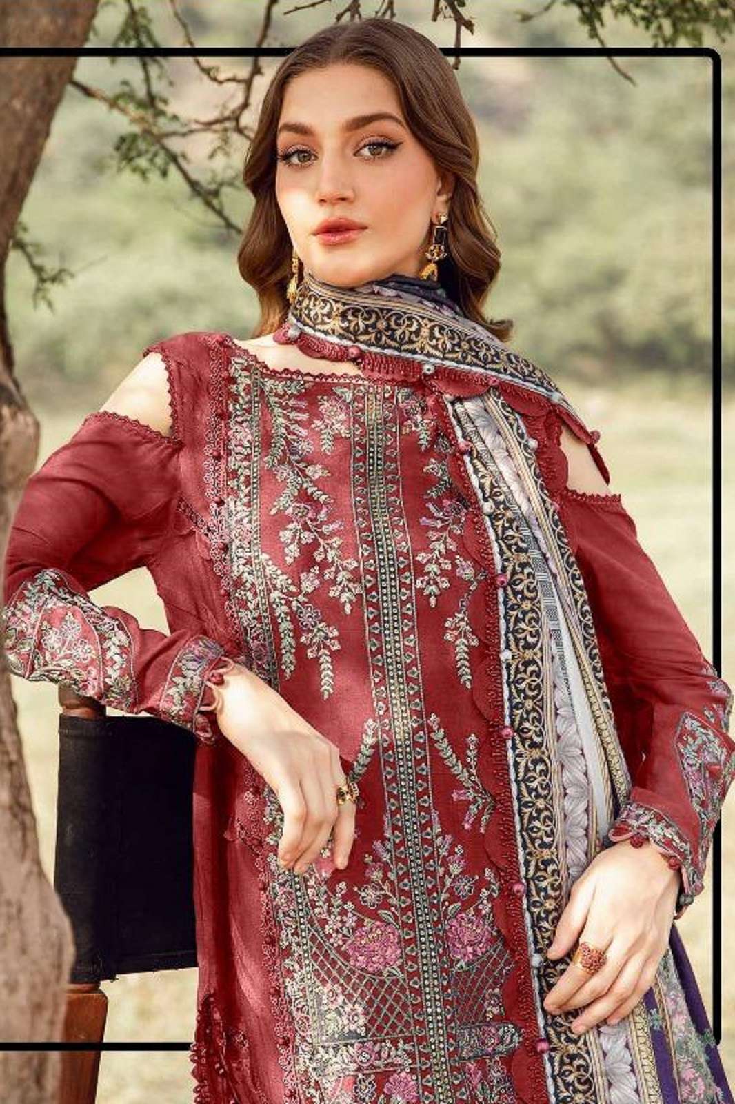 HOOR TEX H 377 A TO D HEAVY RAYON EMBROIDERED SUITS