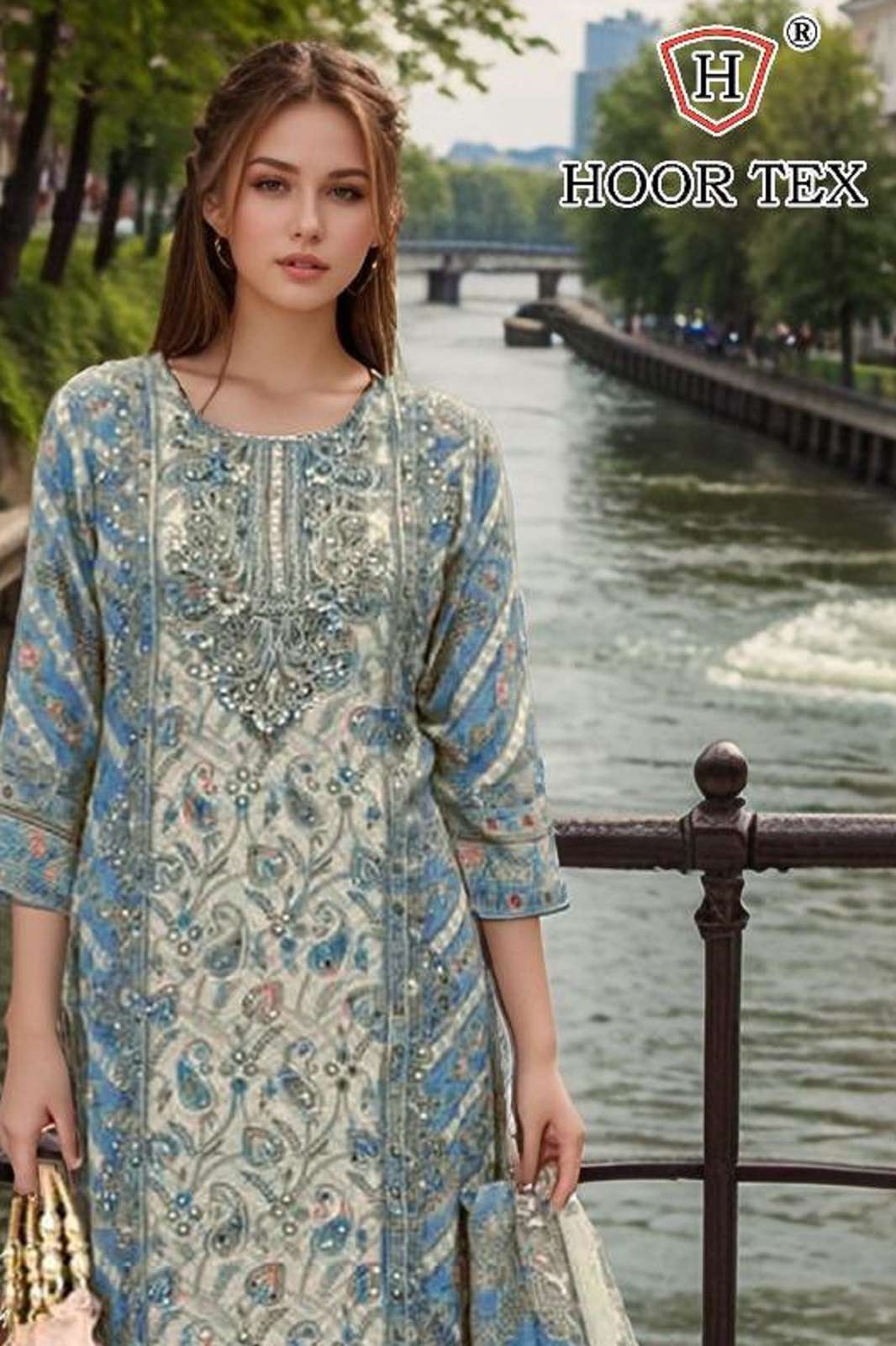 HOOR TEX H 382 A TO D IMPORTED MUSLIN SUITS