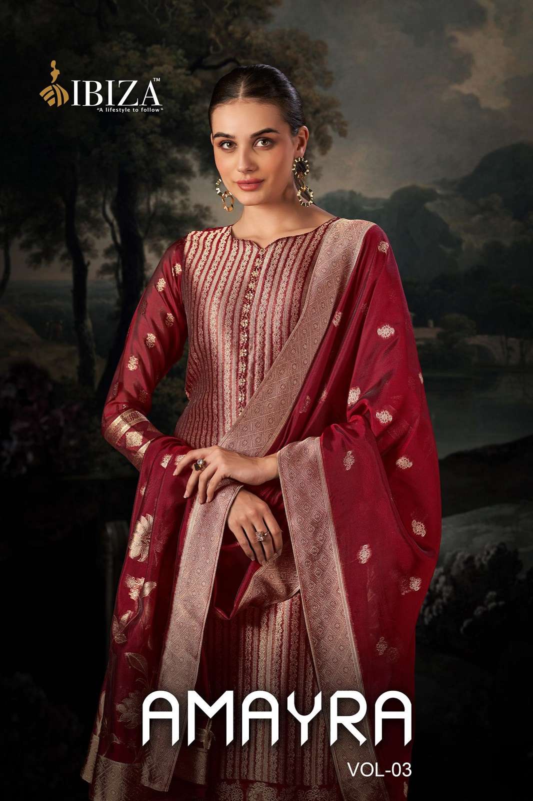 IBIZA AMAYRA VOL 3 BANGLORY SILK HAND WORKED SUITS