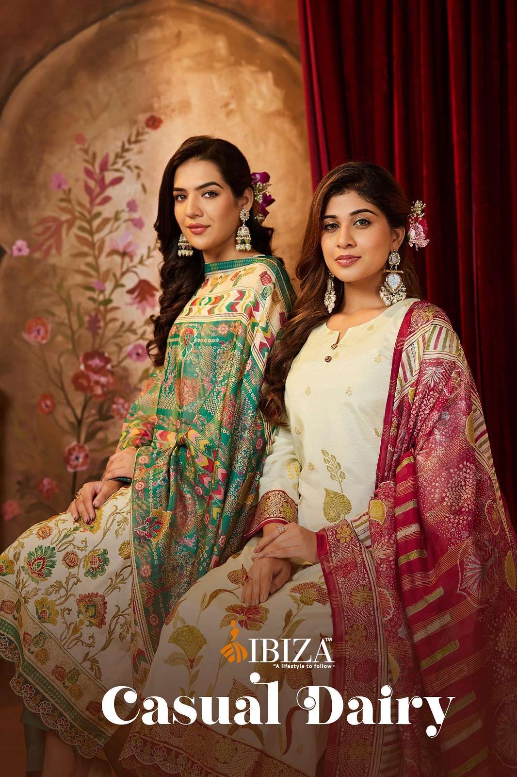 IBIZA CASUAL DAIRY GUCCI SILK EMBROIDERED SUITS