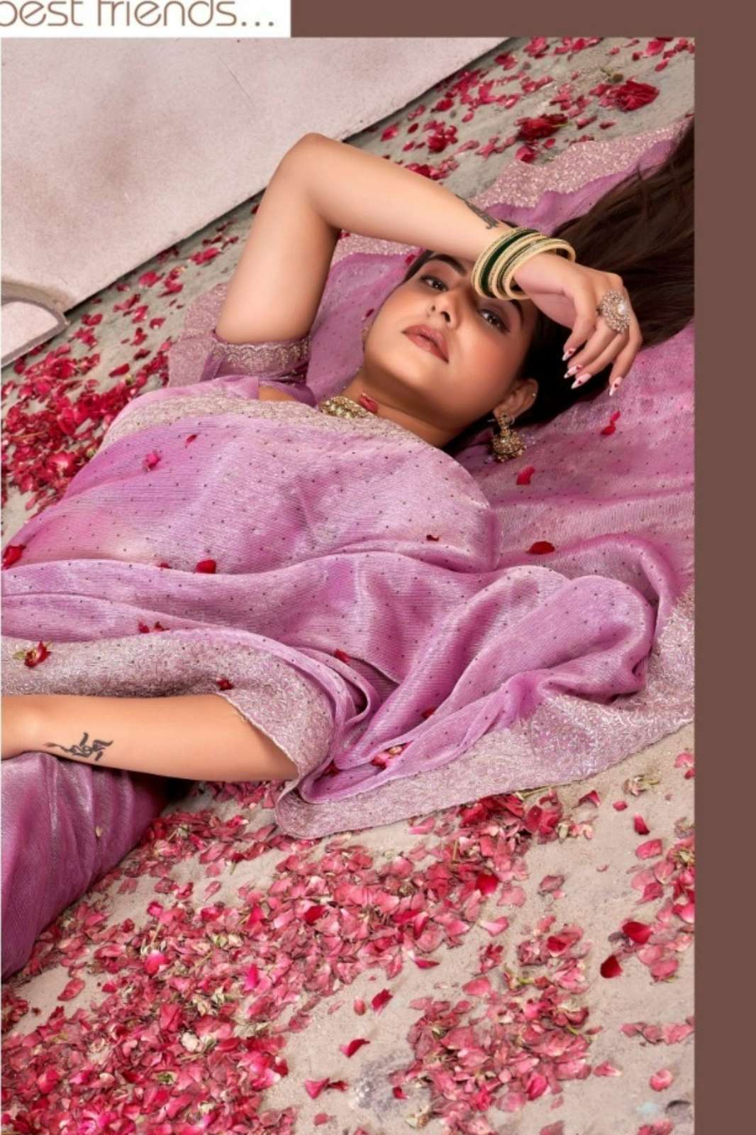 JAYSHREE 2065A TO 2065D DESIGNER CHIFFON SAREE