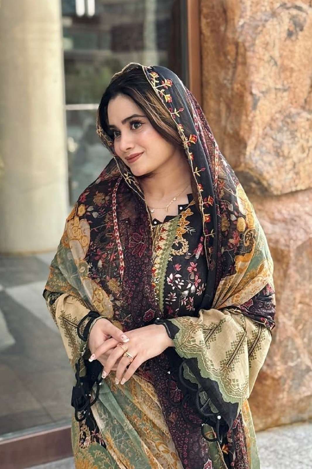 JIHAN 3756 COTTON EMBROIERED DRESS MATERIALS