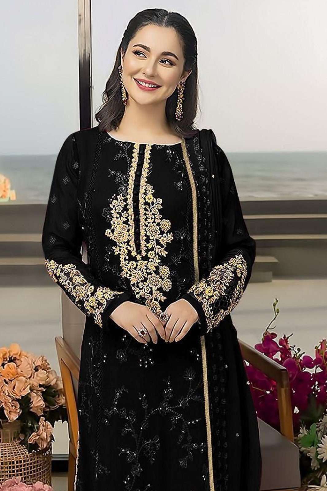 JOHRA TEX JT 133 GEORGETTE EMBROIDERED SUITS