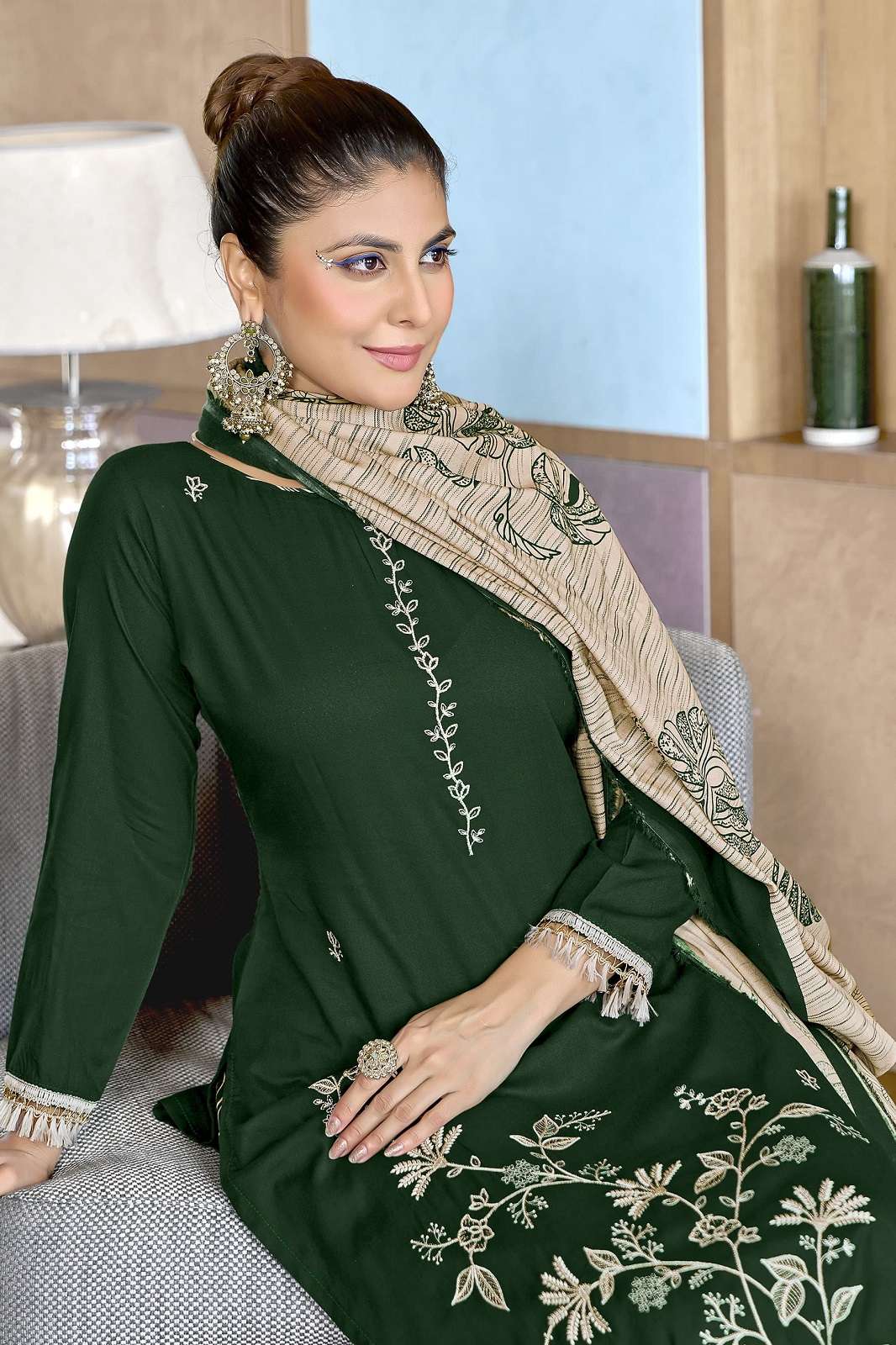 JT ALLEVER VOL 14 RAYON EMBROIDERED DRESS MATERIALS