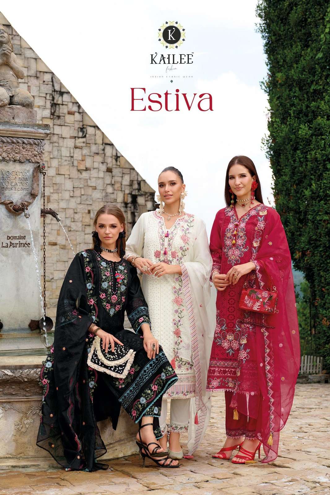 KAILEE ESTIVA ORGANZA READY TO WEAR ANARKALI KURTIES