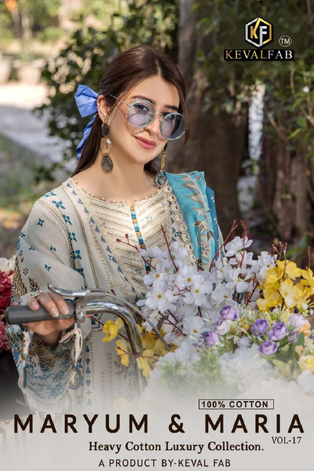 KEVAL FAB MARYUM & MARIA VOL 17 COTTON PRINTED DRESS MATERIALS