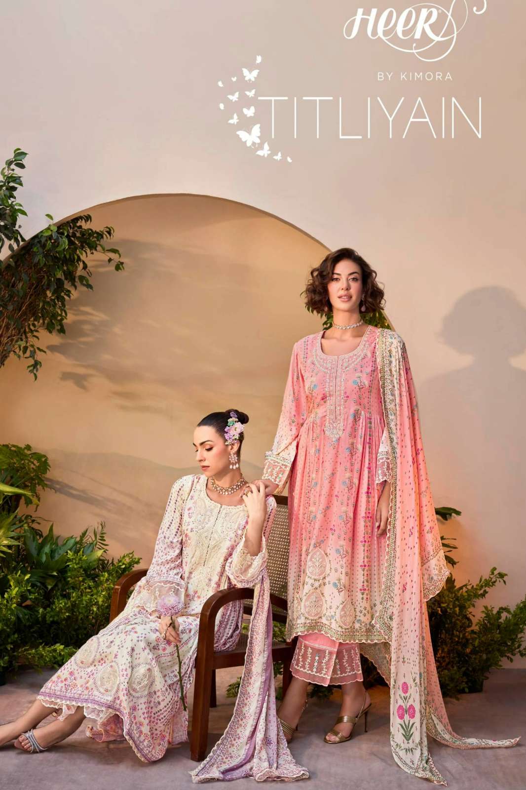 KIMORA HEER TITLIYAIN PURE MUSLIN WITH DIGITAL PRINTED SUIT WITH EMBROIDERY