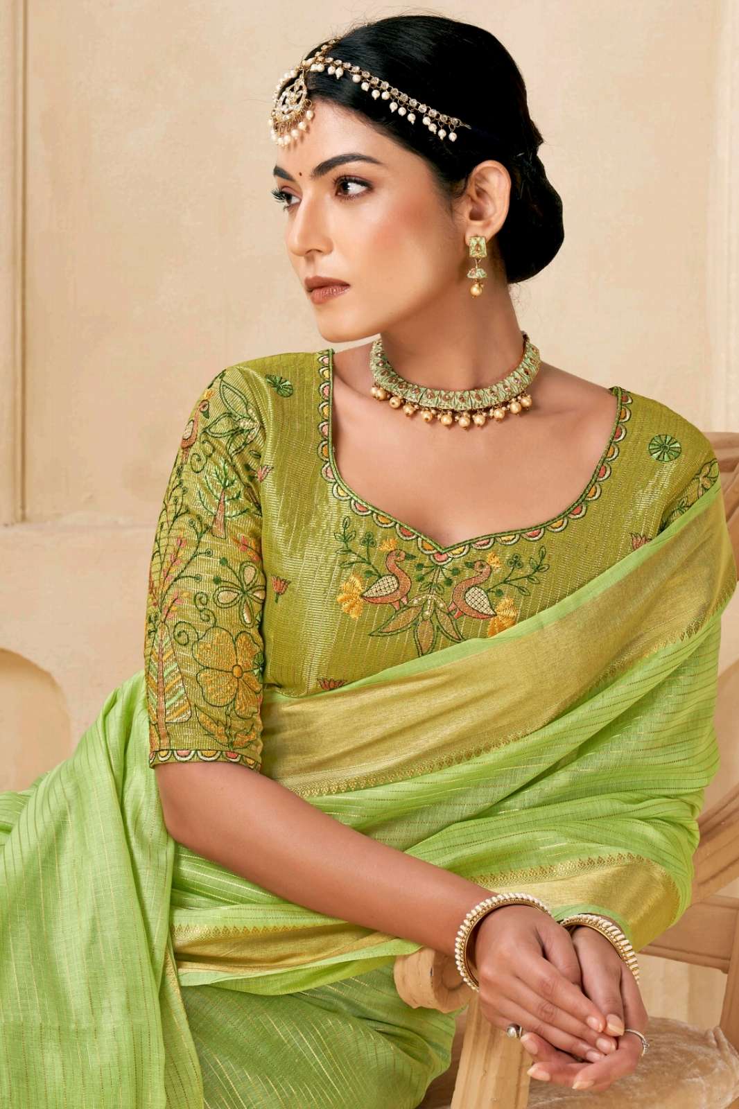 Kira KIA FESTIVAL WEAR DESIGNER VISCOSE SPUN SAREE
