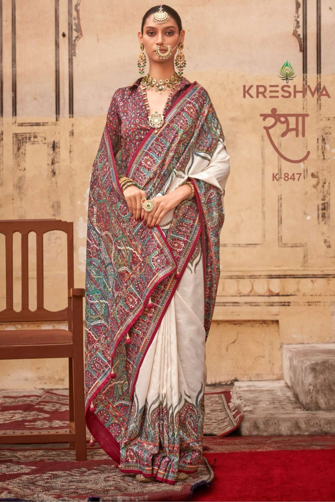 Kreshva RAMBHAA Printed Designer Silk Saree