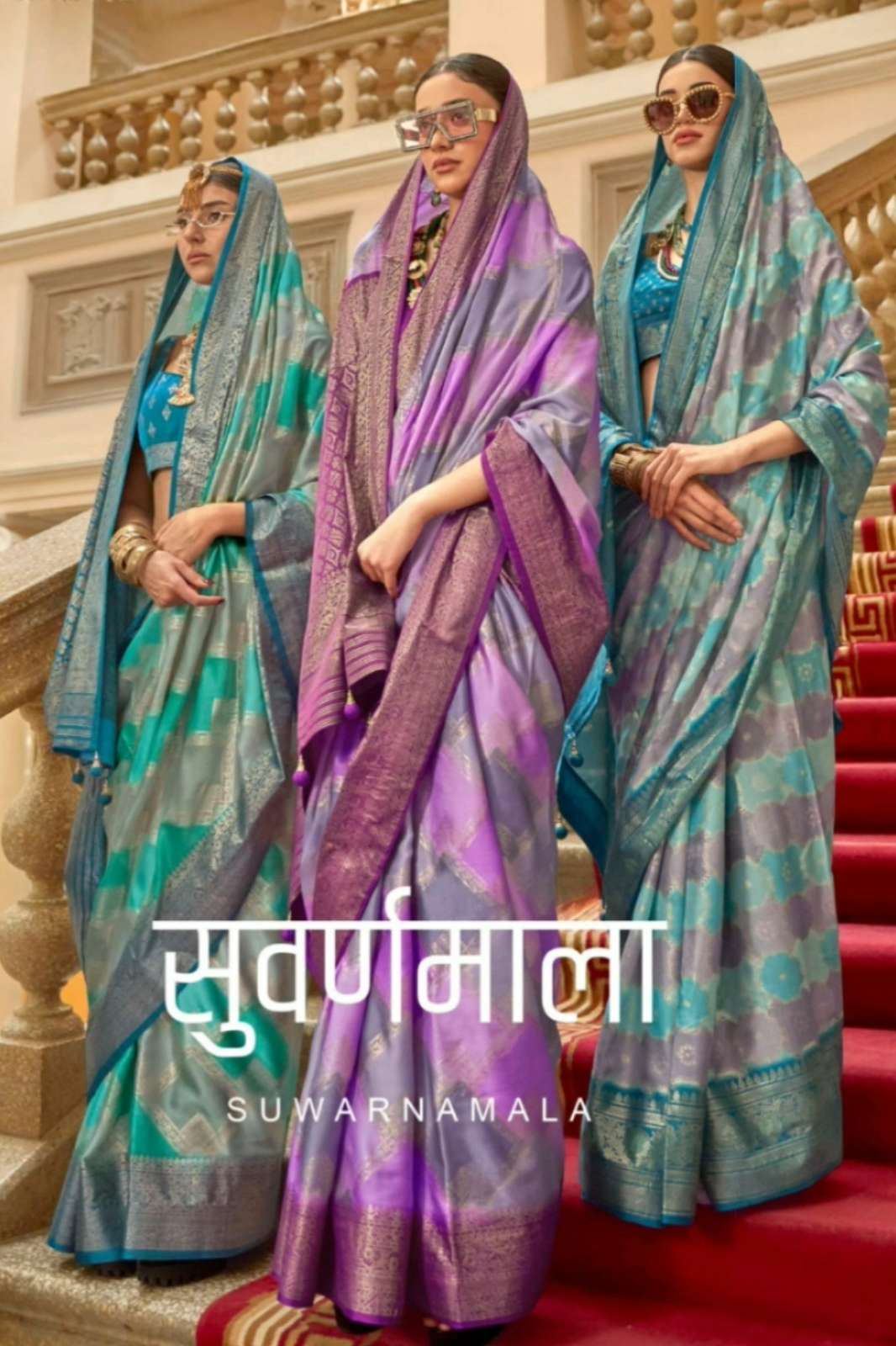 Kreshva Suwarnamala Printed Superior Gaji Satin Saree
