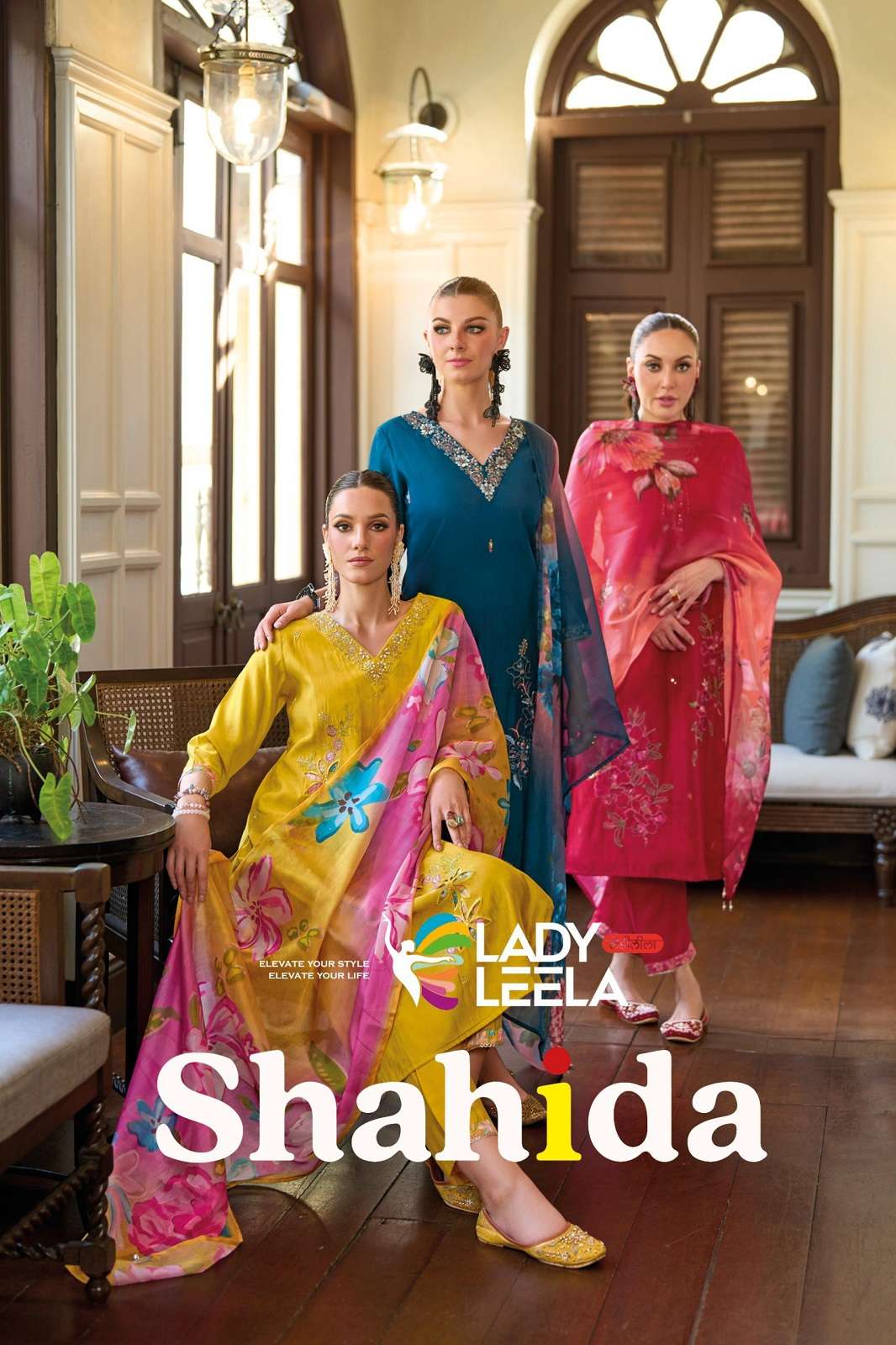 LADY LEELA SHAHIDA VISCOSE SILK READY TO WEAR SUITS